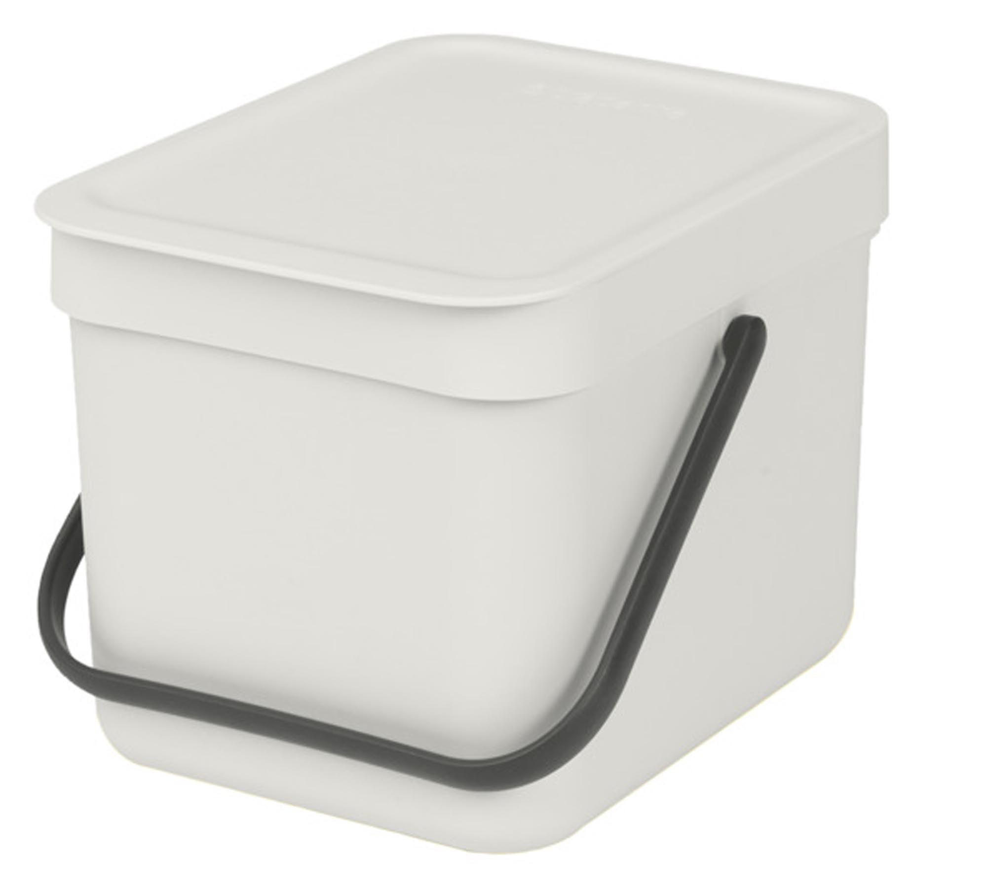 BRABANTIA Abfallbehälter Sort&Go light grey 6 l in  präsentiert im Onlineshop von KAQTU Design AG. Mülleimer ist von BRABANTIA