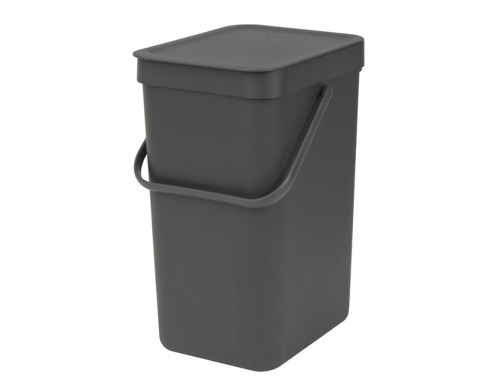 BRABANTIA Abfallbehälter Sort&Go grey 12 l in  präsentiert im Onlineshop von KAQTU Design AG. Mülleimer ist von BRABANTIA