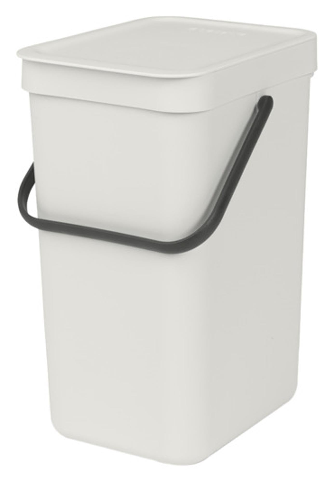 BRABANTIA Abfallbehälter Sort&Go light grey 12 l in  präsentiert im Onlineshop von KAQTU Design AG. Mülleimer ist von BRABANTIA