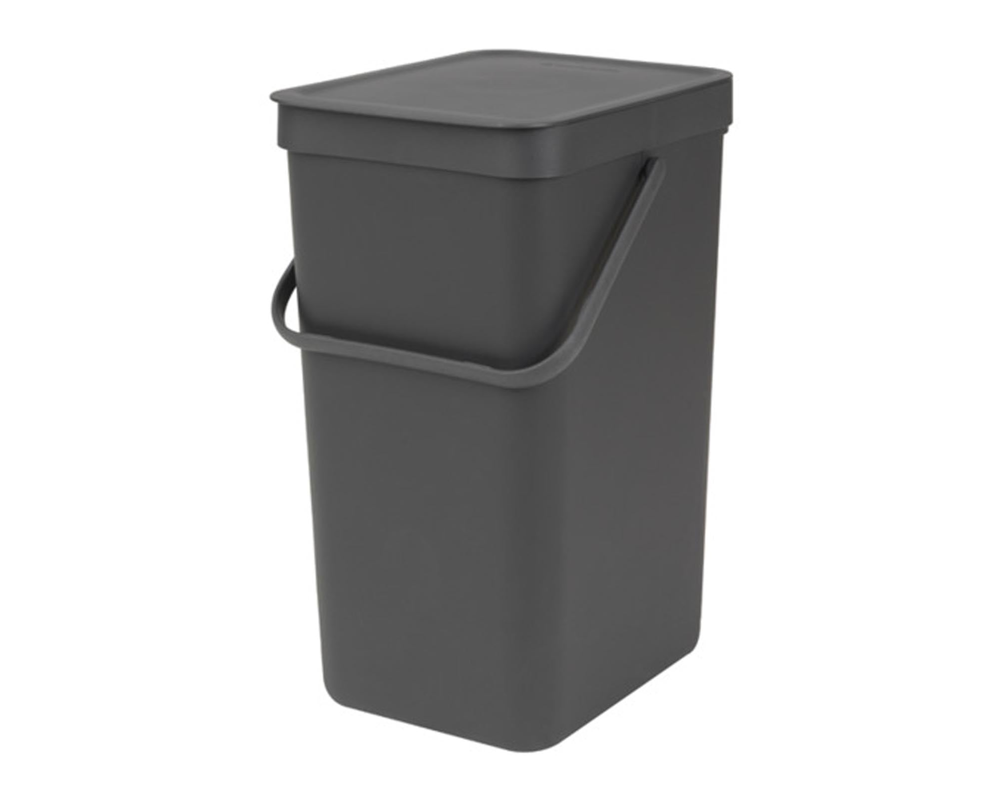 BRABANTIA Abfallbehälter Sort&Go grey 16 l in  präsentiert im Onlineshop von KAQTU Design AG. Mülleimer ist von BRABANTIA