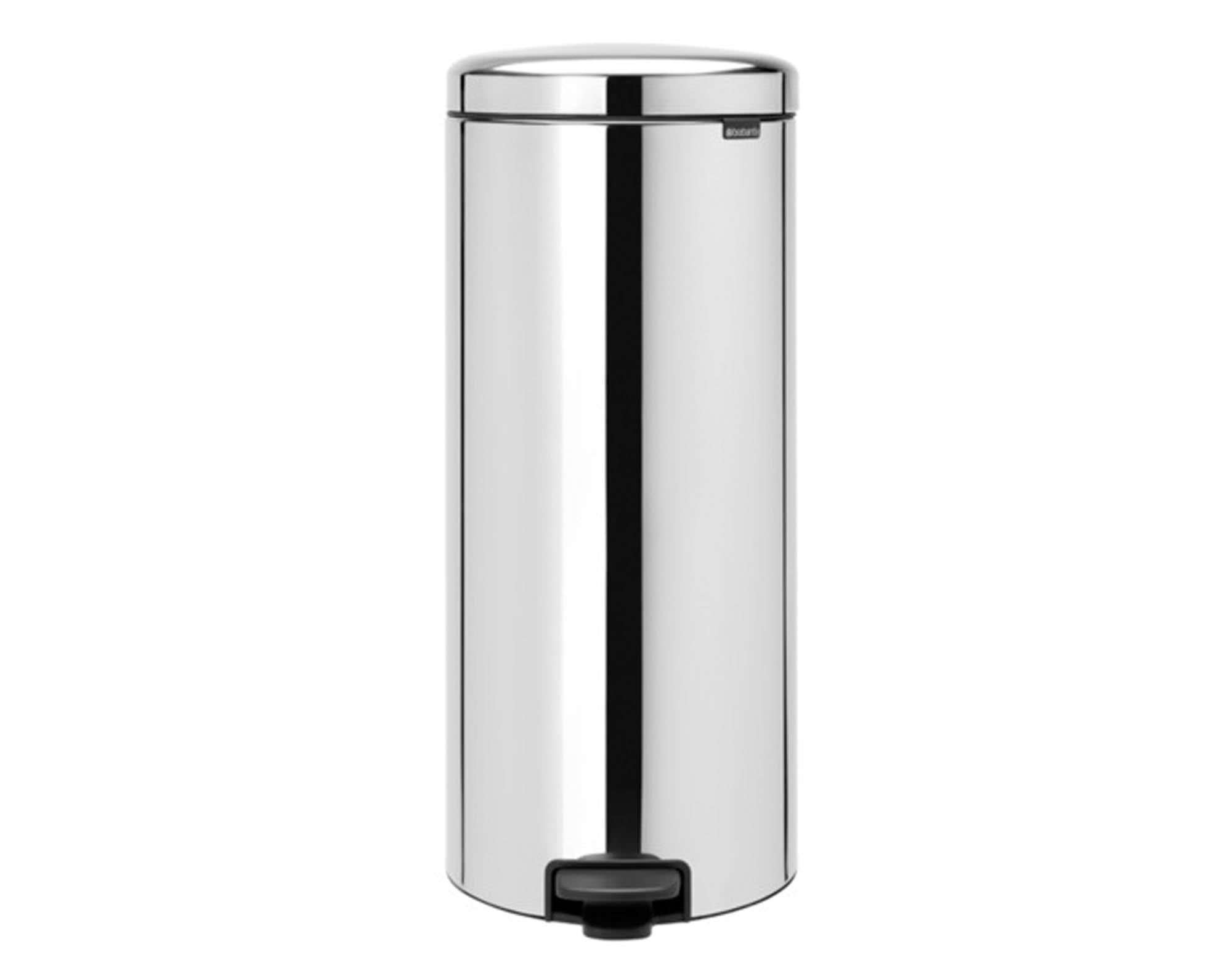 BRABANTIA Treteimer NewIcon brilliant steel 30 l in Brilliant Steel präsentiert im Onlineshop von KAQTU Design AG. Mülleimer ist von BRABANTIA