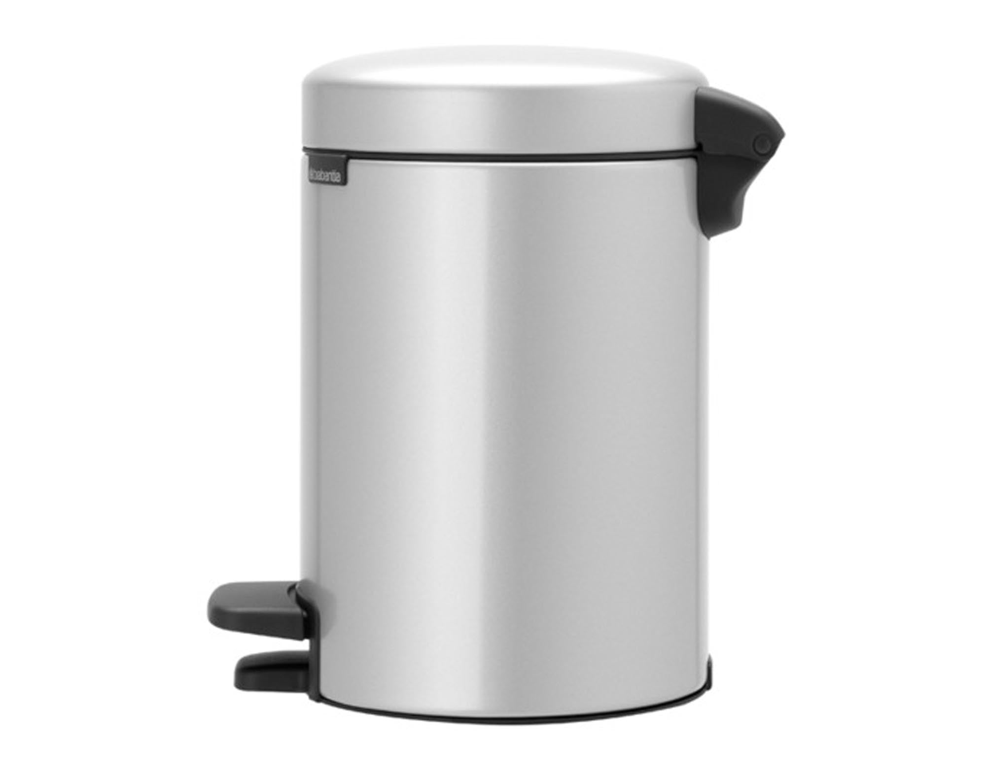 BRABANTIA Treteimer NewIcon metallic grey 3 l in  präsentiert im Onlineshop von KAQTU Design AG. Mülleimer ist von BRABANTIA