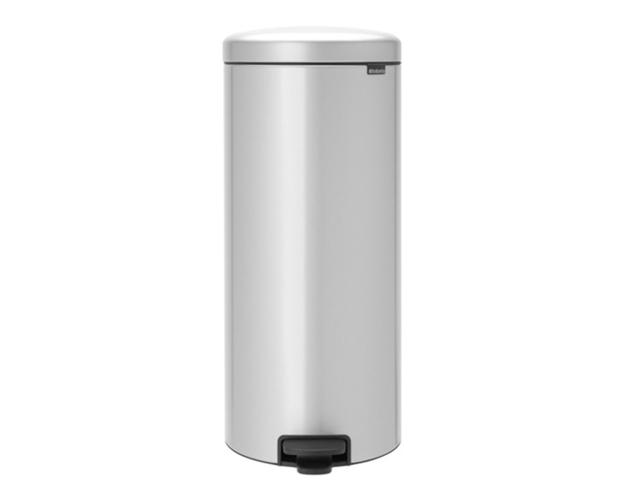 BRABANTIA Treteimer NewIcon metallic grey 30 l in Metallic Grey präsentiert im Onlineshop von KAQTU Design AG. Mülleimer ist von BRABANTIA
