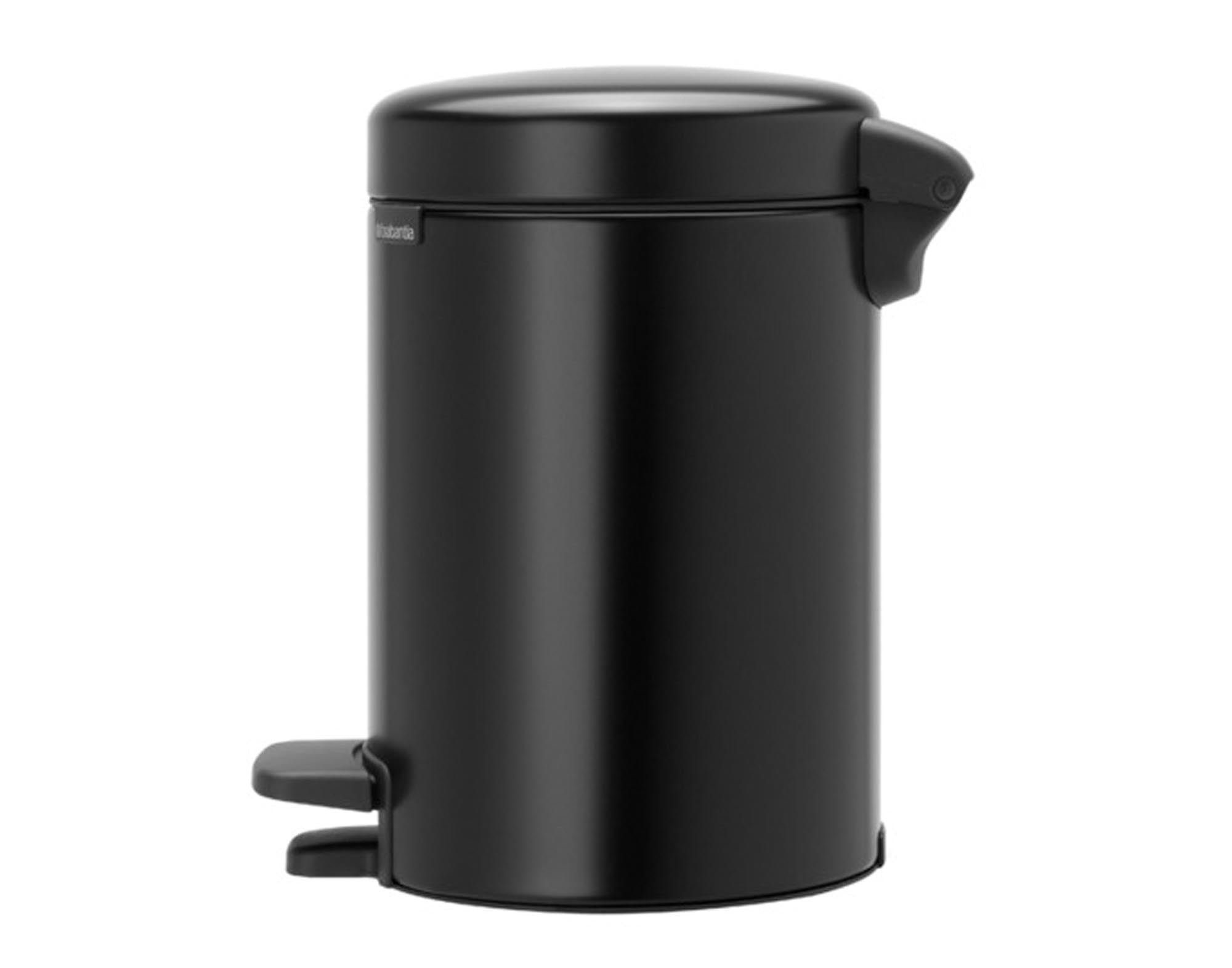 BRABANTIA Treteimer NewIcon matt black 5 l in  präsentiert im Onlineshop von KAQTU Design AG. Mülleimer ist von BRABANTIA