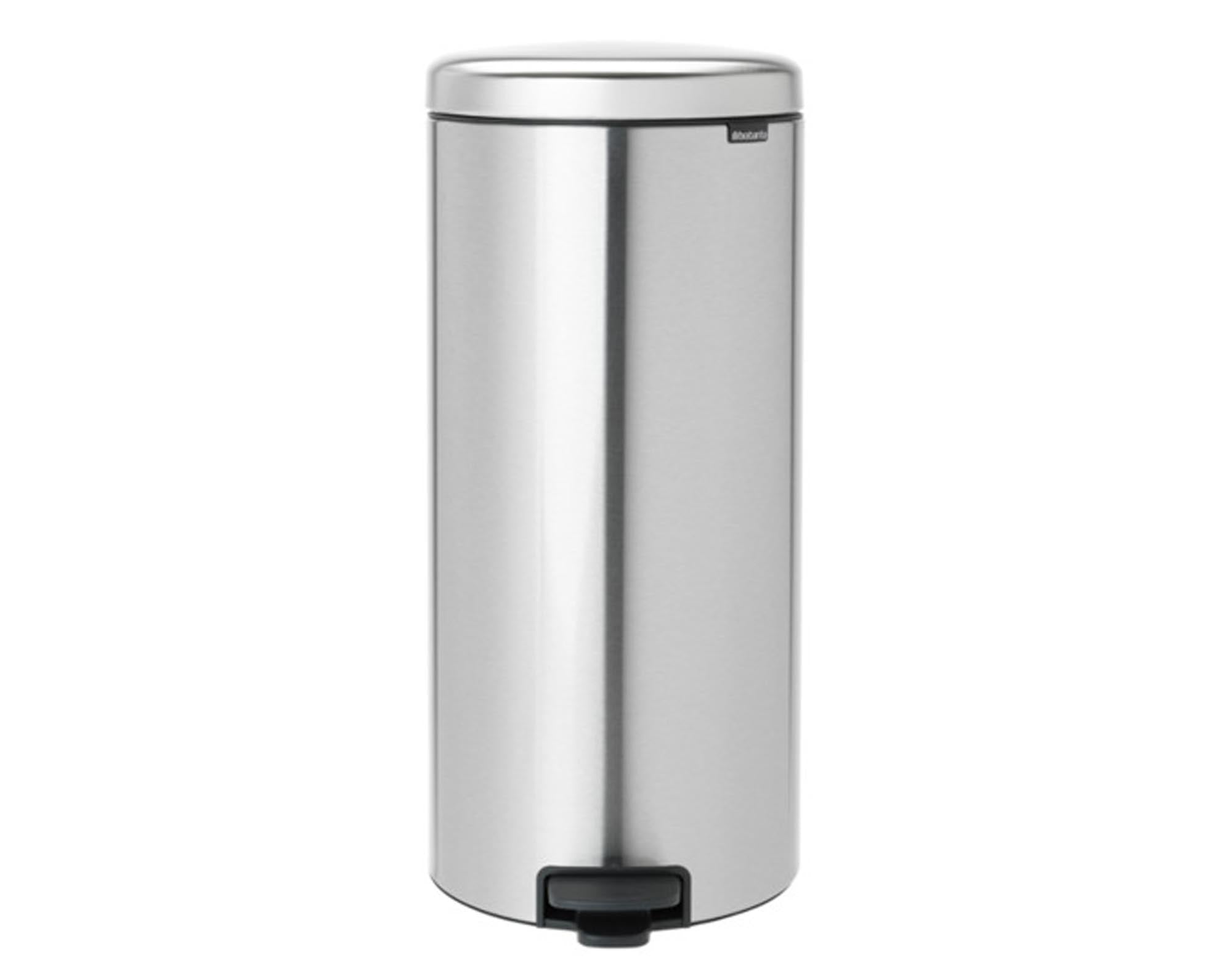 BRABANTIA Treteimer NewIcon matt steel FPP 30 l in Matt Steel präsentiert im Onlineshop von KAQTU Design AG. Mülleimer ist von BRABANTIA