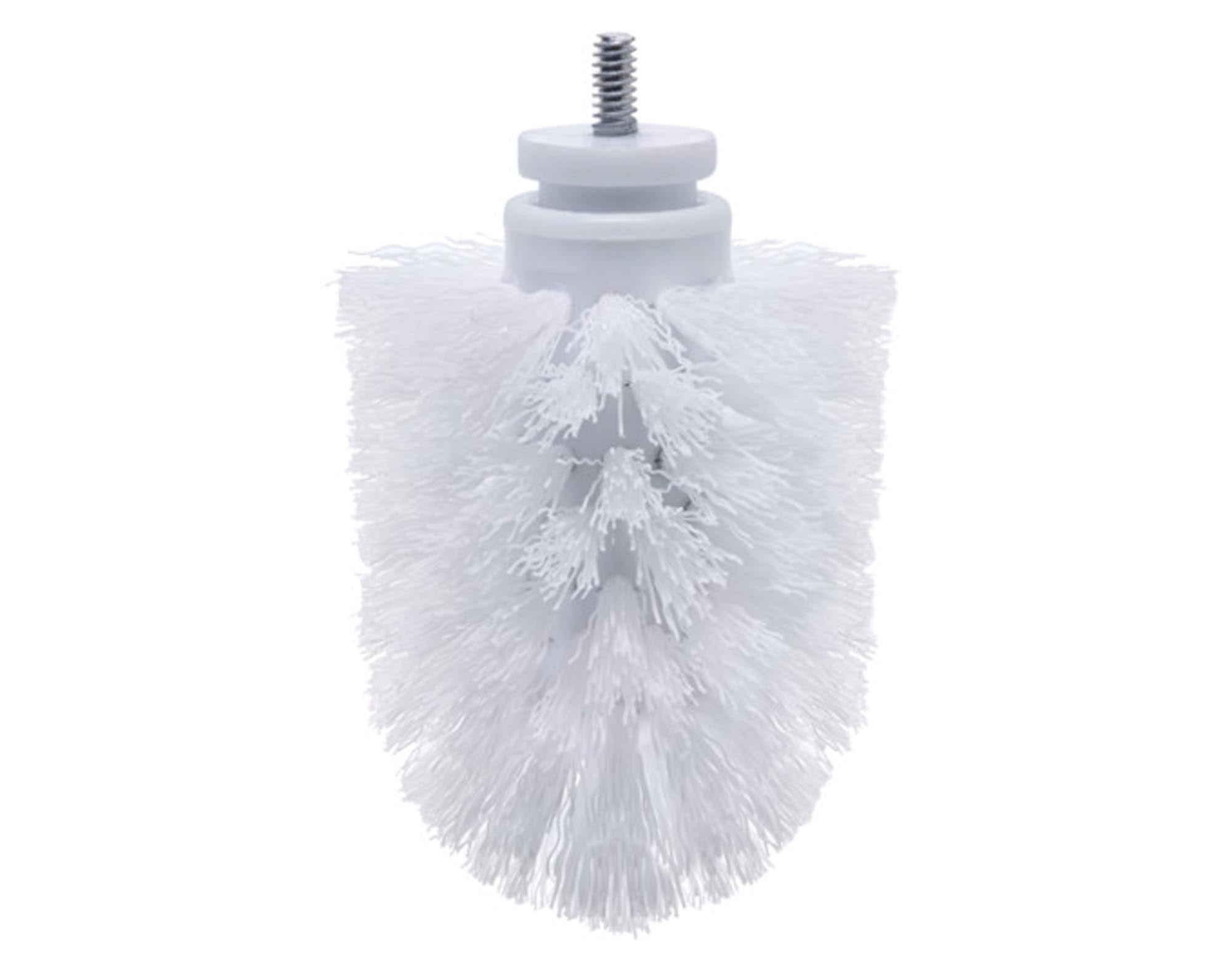 DIAQUA WC Ersatzbürste weiß ø 8 cm: Hochwertiger Bürstenkopf für effektive Reinigung, langlebige Borsten, hygienisch und einfach zu montieren.