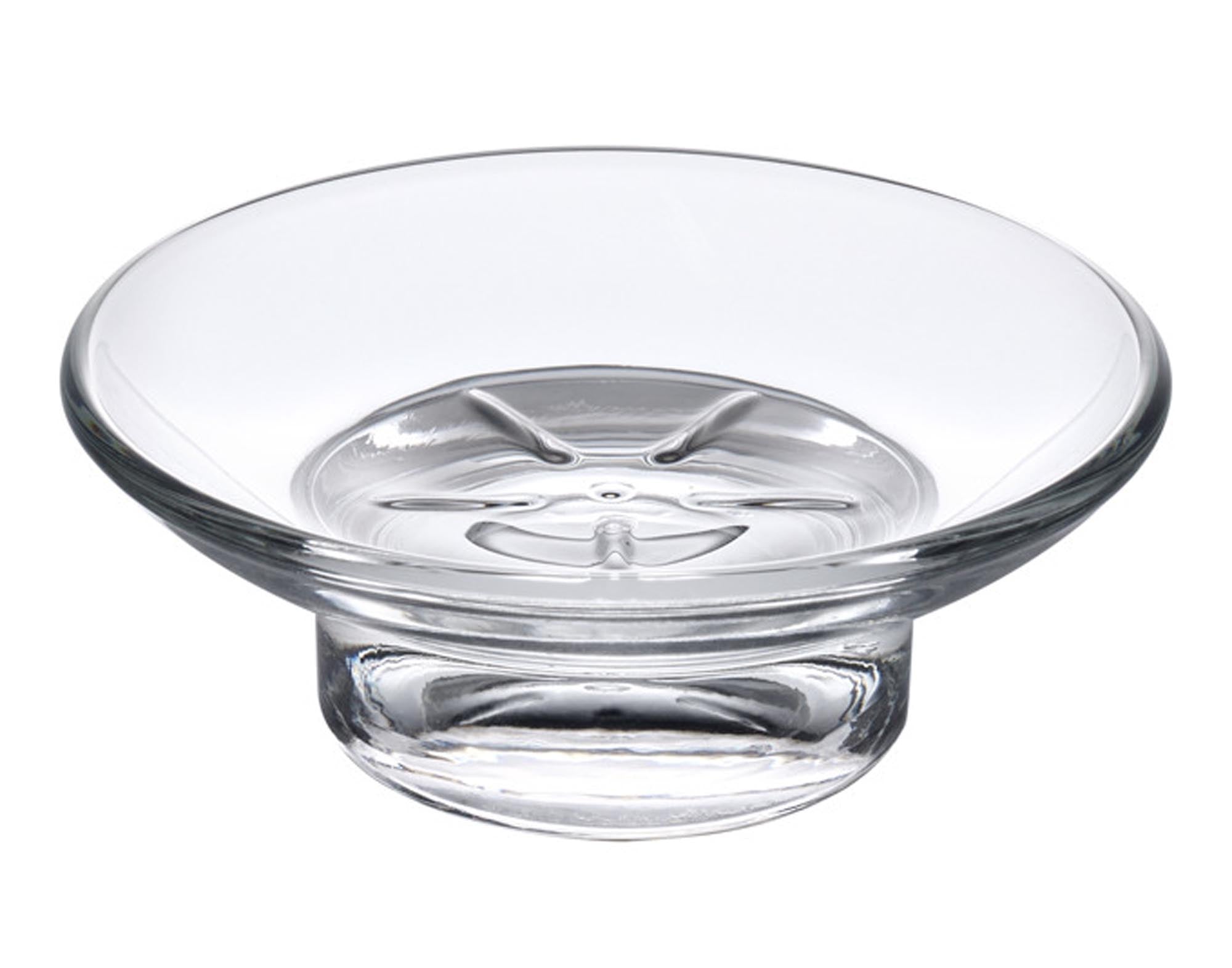 Elegante DIAQUA Seifenschale aus bruchsicherem Glas für Ihr Badezimmer. Rutschfest, hygienisch und umweltfreundlich. Ideal für jede Seife.