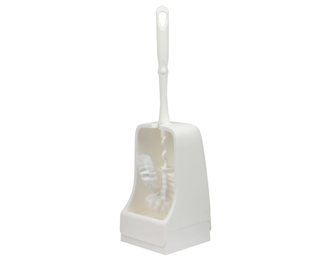 EBNAT WC-Bürstengarnitur eckig mit Randreiniger weiss in  präsentiert im Onlineshop von KAQTU Design AG. Badzubehör ist von EBNAT
