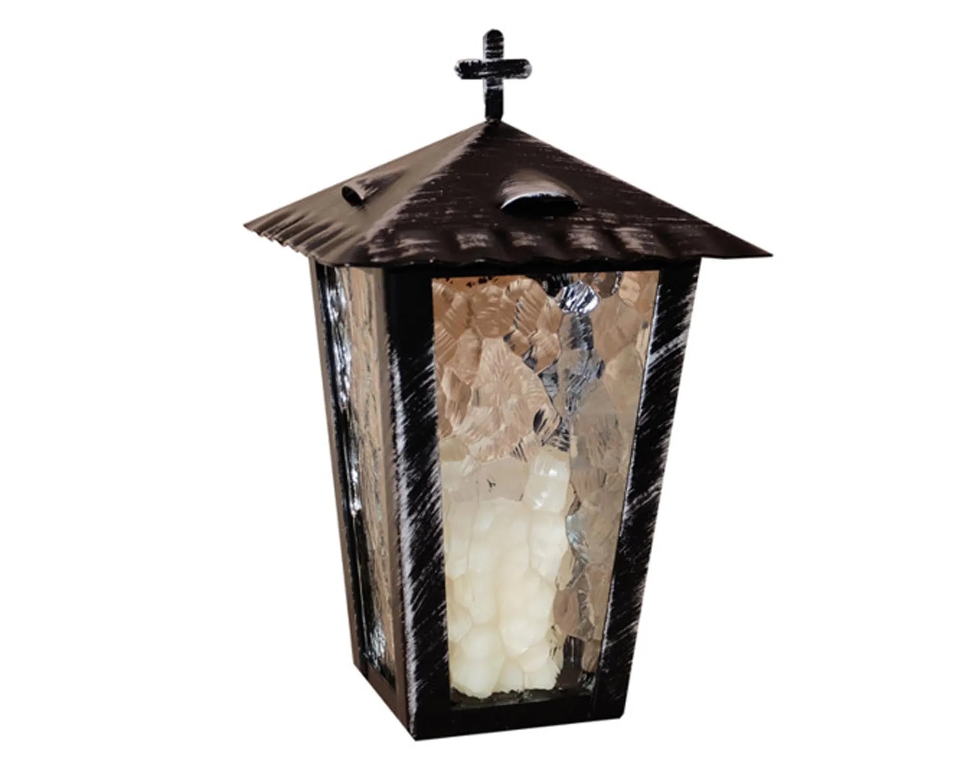 LIENBACHER Grablaterne mit Klappdeckel und Erdspiess schwarz 24 cm in  präsentiert im Onlineshop von KAQTU Design AG. Laterne ist von LIENBACHER