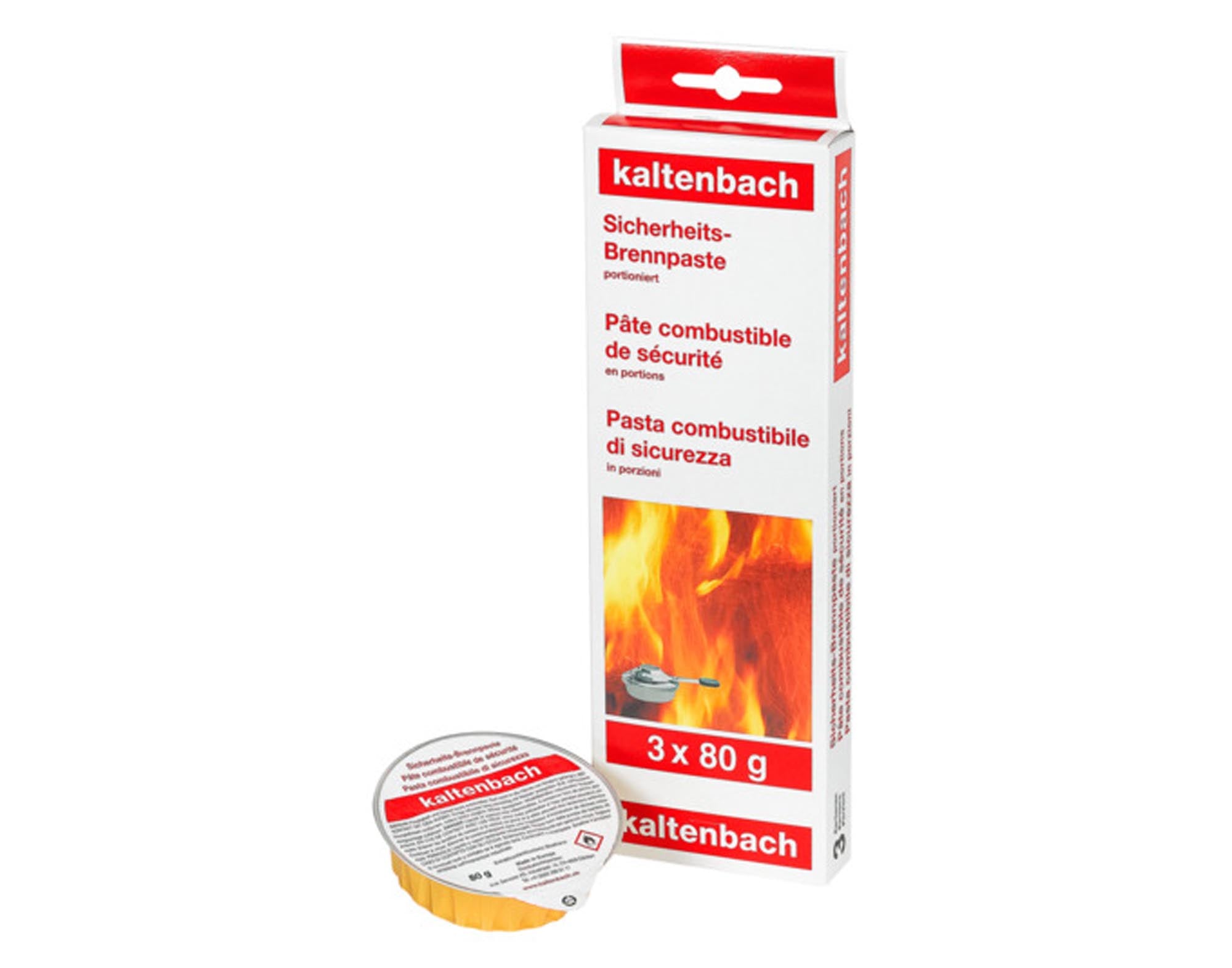 Brennpaste 3x80 g in  präsentiert im Onlineshop von KAQTU Design AG. Grillzubehör ist von KALTENBACH