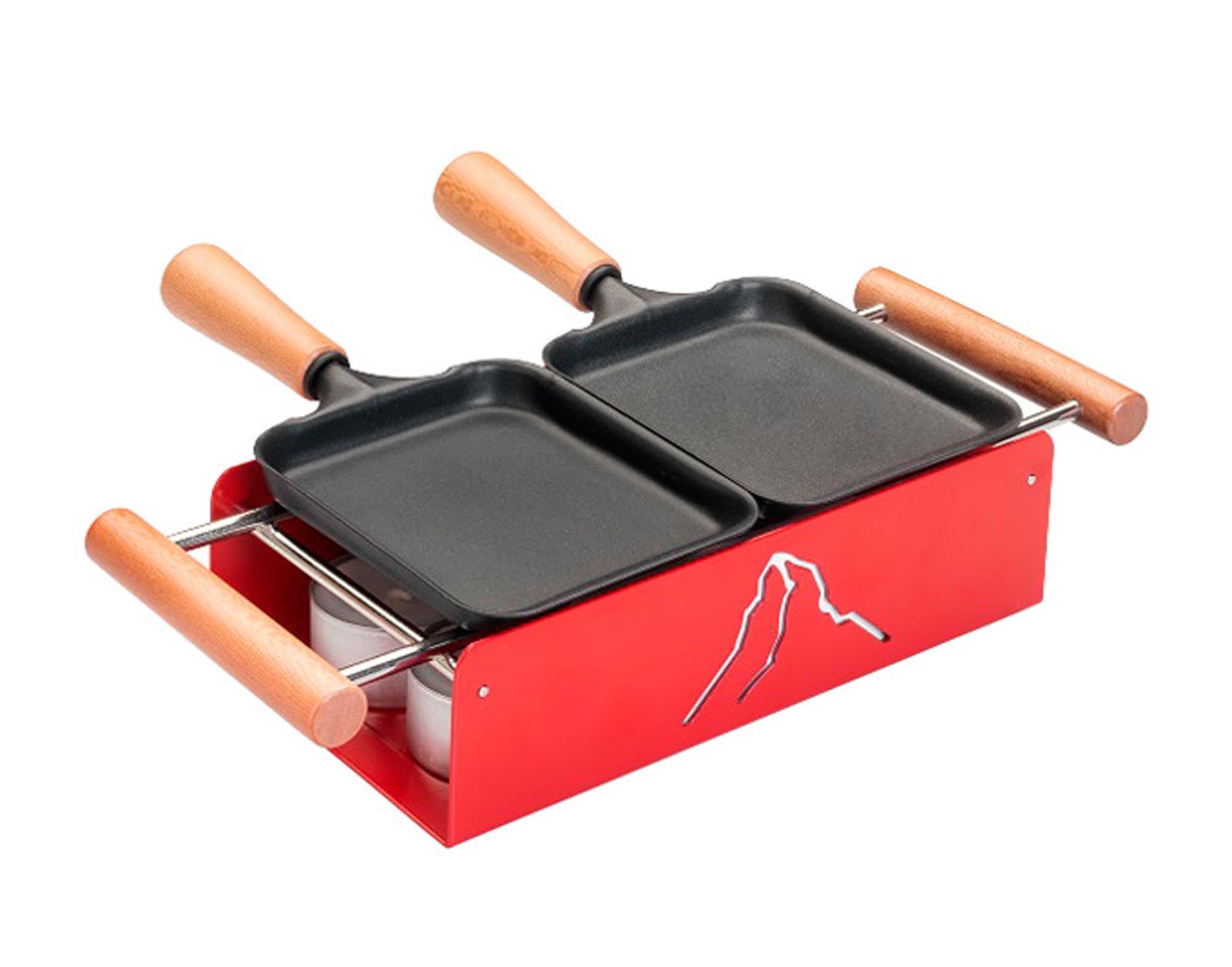 Entdecken Sie das TTM Raclettegerät Twiny Cheese Valais – perfekt für gesellige Abende, mit hochwertigen Pfännchen und traditionellem Schweizer Käsegenuss.