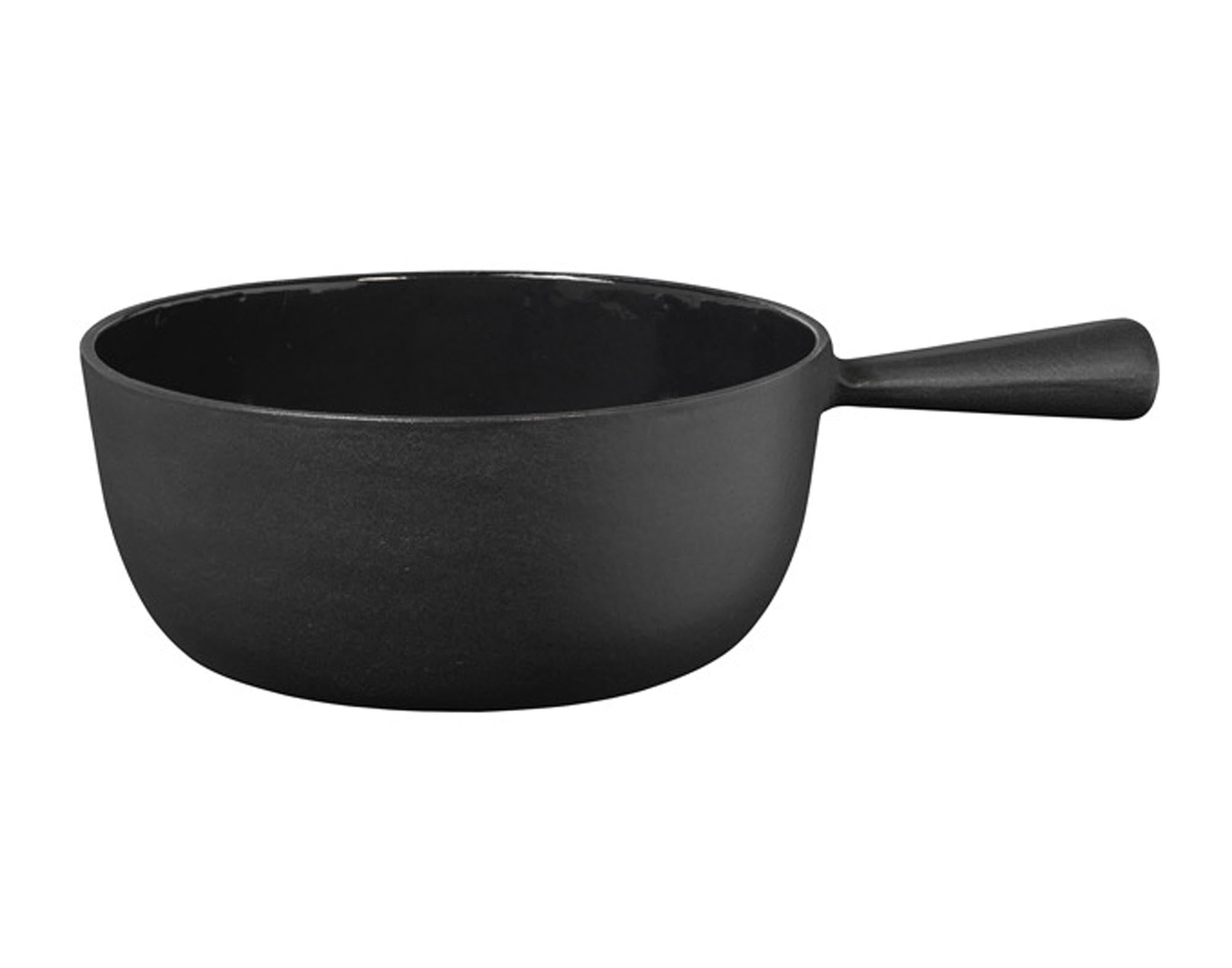 Fonduecaquelon Classic Guss schwarz ø22cm in  präsentiert im Onlineshop von KAQTU Design AG. Fondue/Raclette ist von STÖCKLI