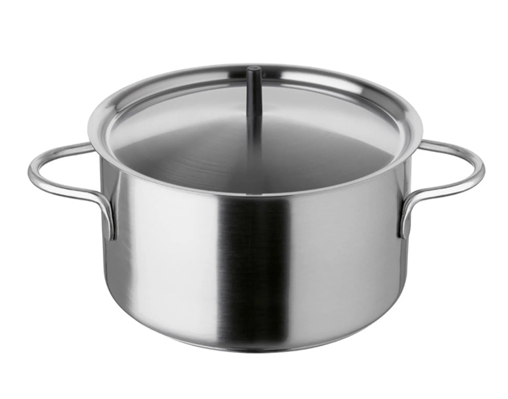 Eleganter, mattierter STÖCKLI Bourguignonne Topf ø 16 cm, ideal für gesellige Fondue-Abende, kratzfest und pflegeleicht.