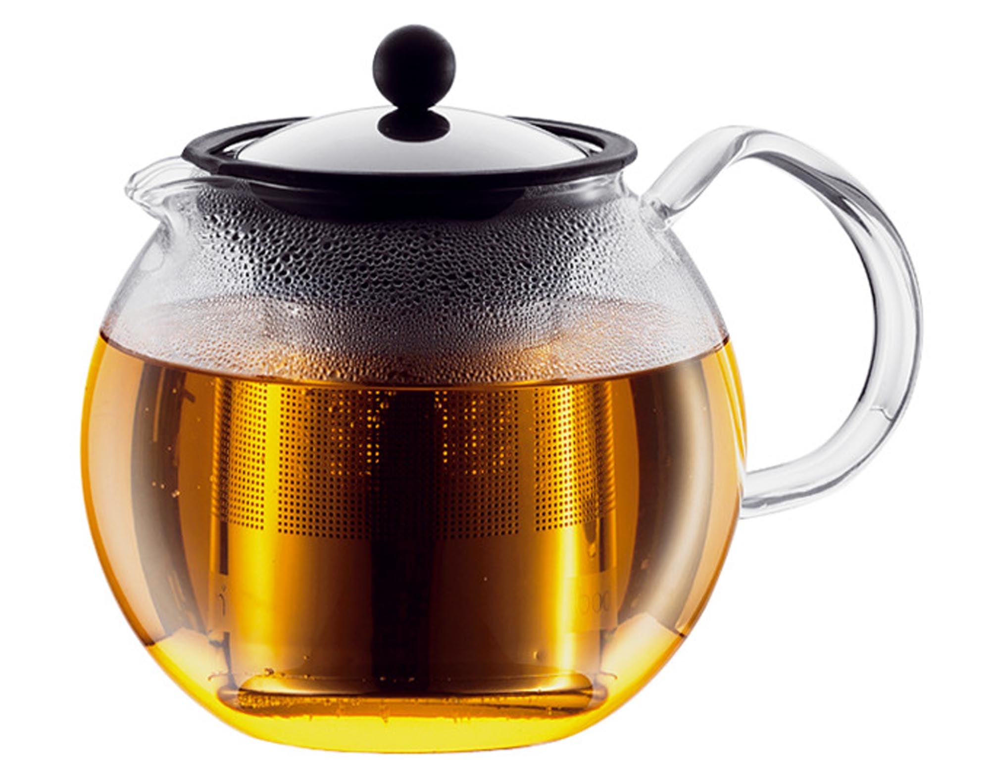 Entdecken Sie die BODUM Teekanne Assam mit Glasgriff (1.5 l) – stilvoll, hitzebeständig und ideal für Teeliebhaber. Perfekt für gesellige Teerunden!