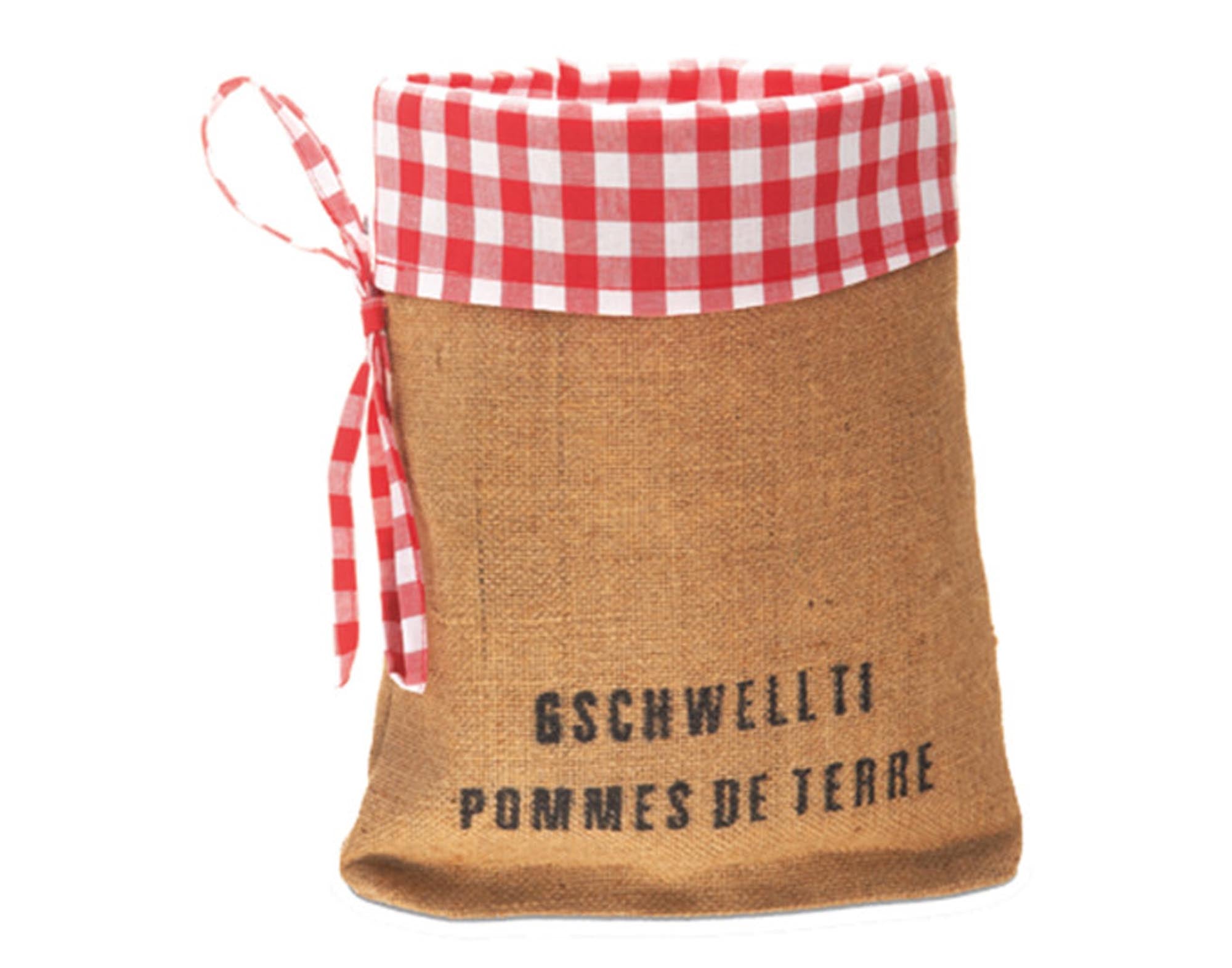 Der SPIMA Kartoffelsack Kölsch 25x34 cm ist ideal für die nachhaltige Lagerung von Kartoffeln und Gemüse. Atmungsaktiv, pflegeleicht und vielseitig.