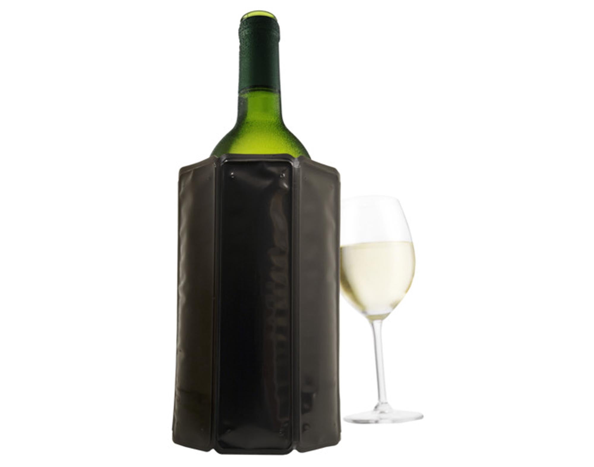 Entdecken Sie die VACU VIN Kühlmanschette Rapid Ice in Schwarz – das perfekte Barzubehör für schnell gekühlte Getränke. Ideal für Wein und Sekt!
