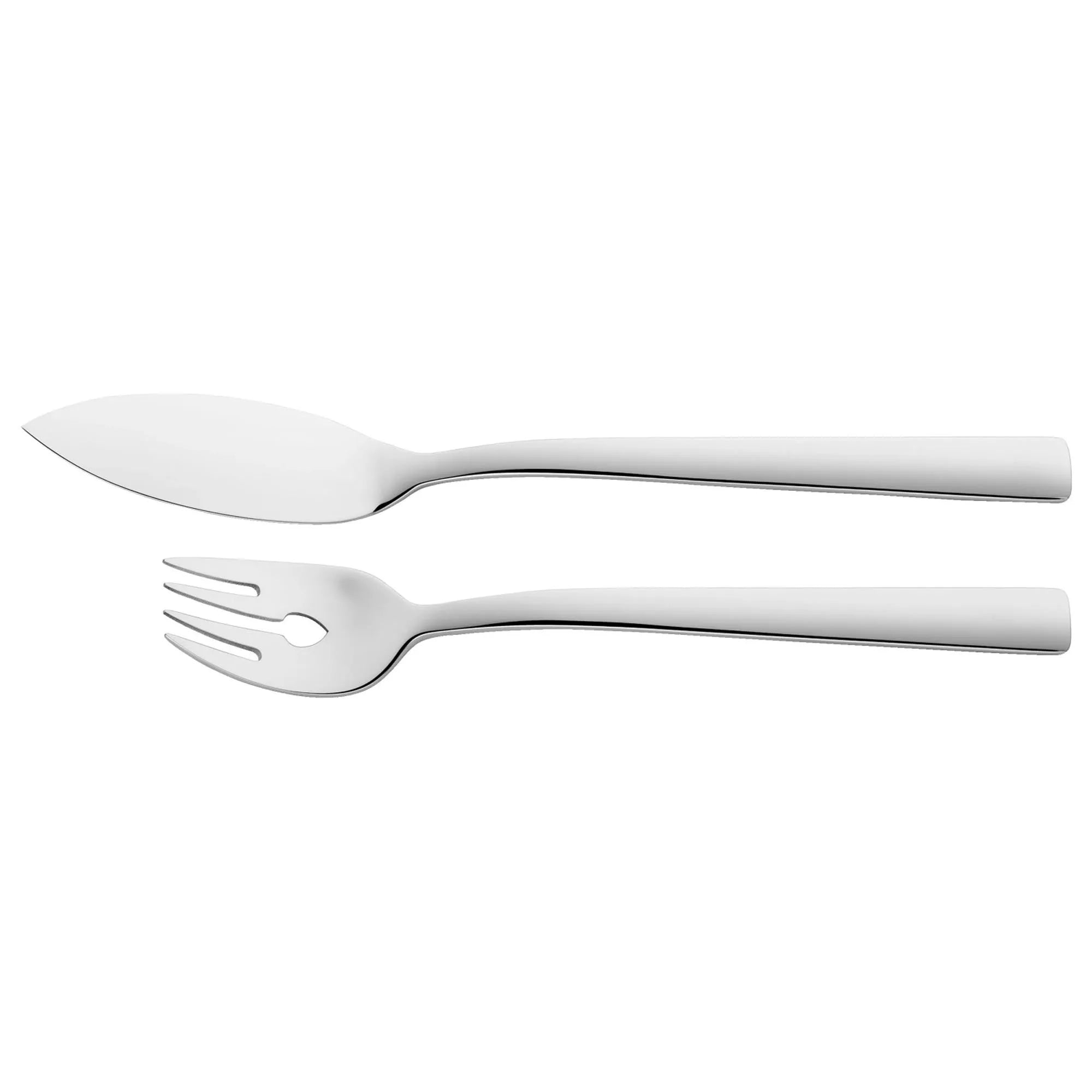 Elegantes 2-tlg Fischbesteckset von Zwilling: polierter Edelstahl, ergonomisch, spülmaschinenfest, ideal für Fischgerichte.