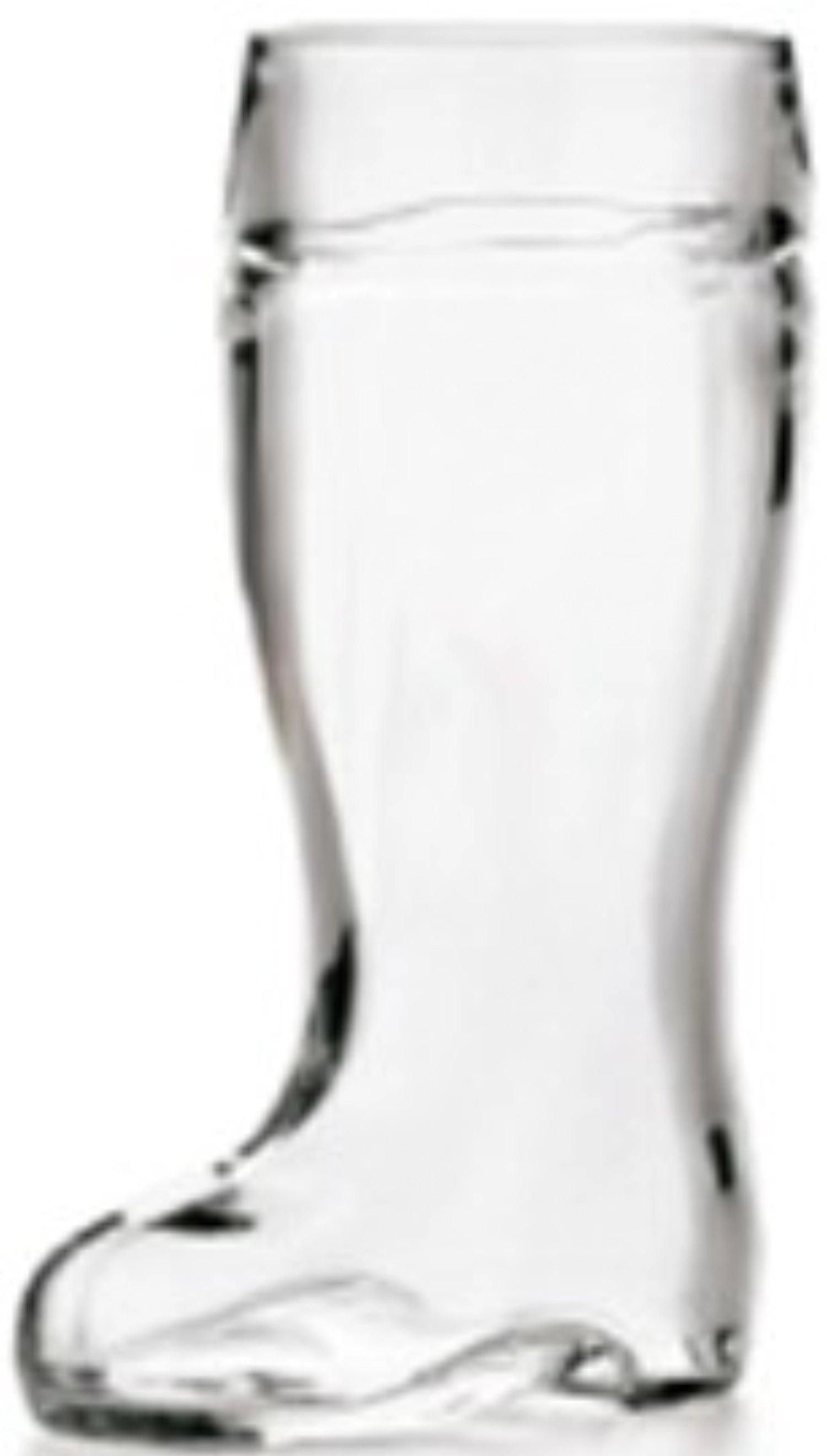 Großer Bierstiefel mit 1,0 Litern, 26,6 cm hoch. Ideal für Feiern und gesellige Runden. Hochwertiges Glas von swizzglas für Biergenuss.