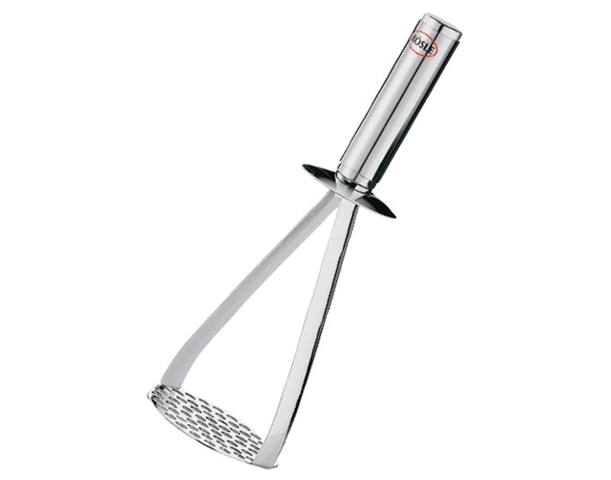 Entdecken Sie den RÖSLE Kartoffelstampfer (ø 8,5x26 cm) – der perfekte Küchenhelfer für cremiges Kartoffelpüree und mehr. Hochwertiger Edelstahl, ergonomisches Design, spülmaschinengeeignet.