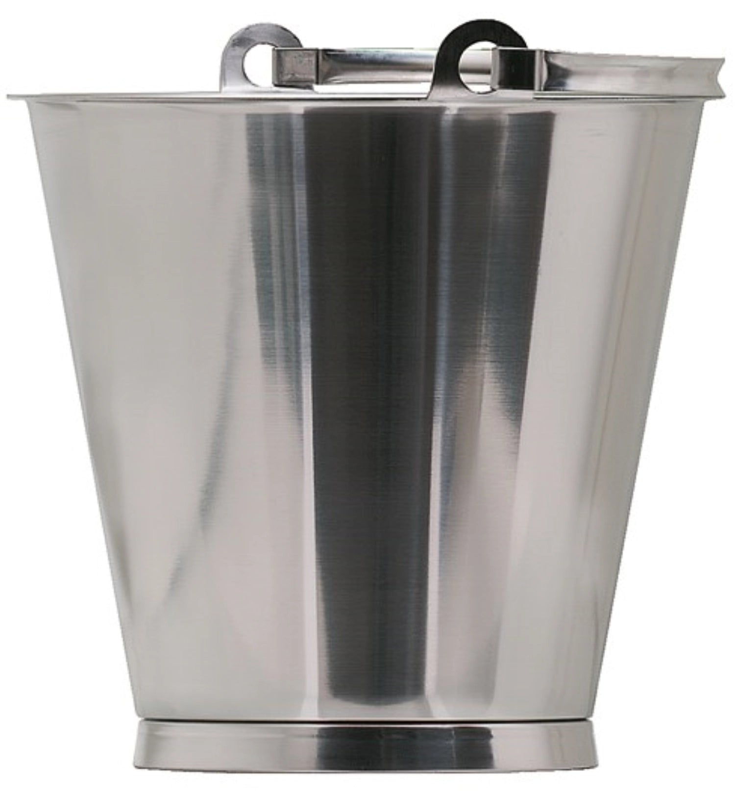 Eimer mit Bodenreif 10 Liter aus hochwertigem Edelstahl, ideal für Küche und Gastronomie. Langlebig, stabil und präzise graduierte Maße.