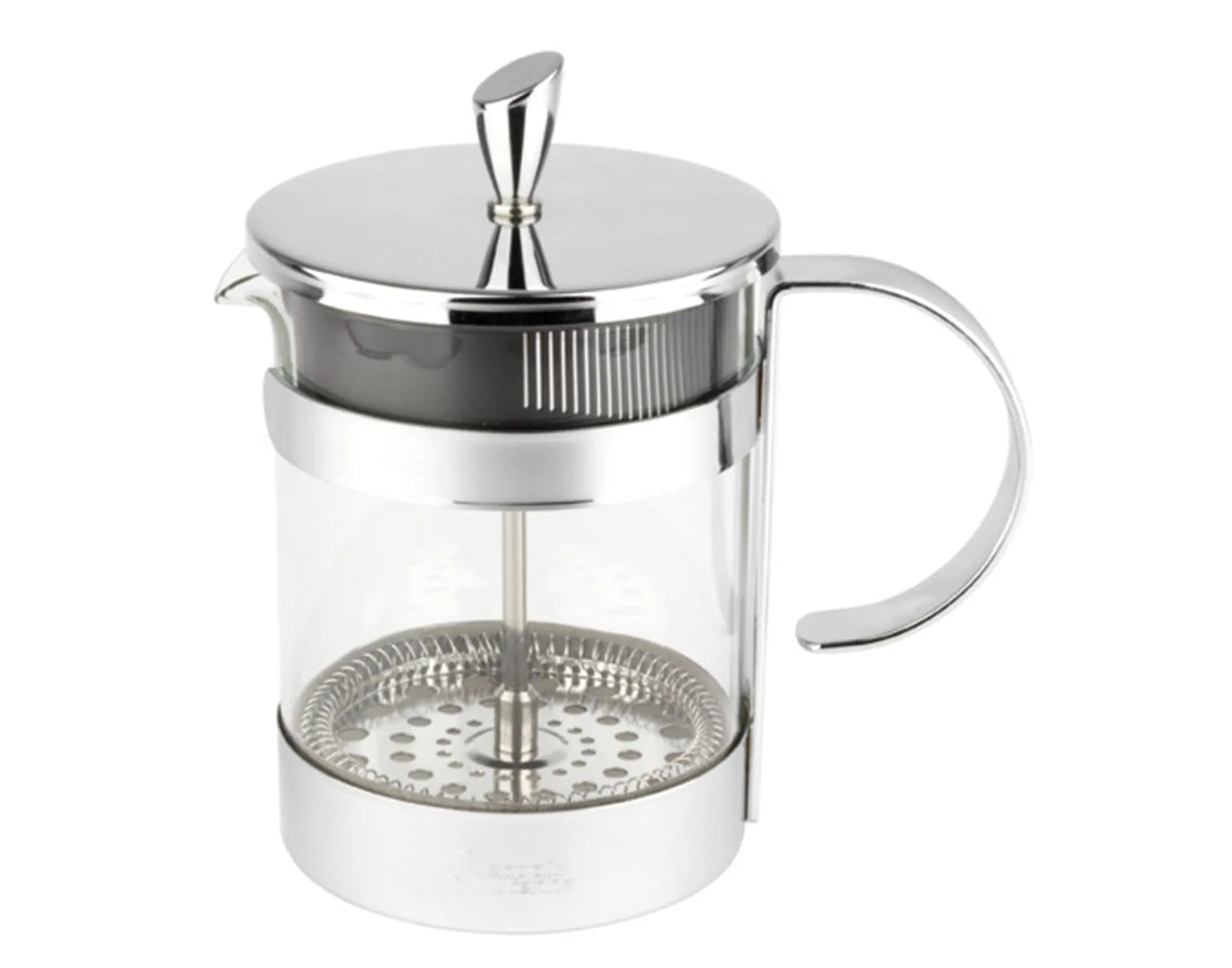 Elegante French Press aus Edelstahl und Glas, 600 ml, für 4 Tassen aromatischen Kaffee. Perfekt für Kaffeeliebhaber.