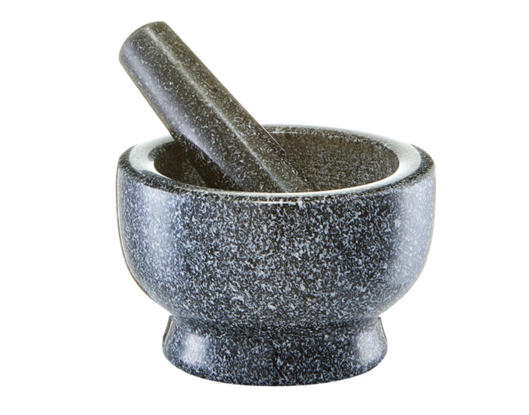 ZELLER Mörser mit Stössel Granit anthrazit ø 13x8 cm in  präsentiert im Onlineshop von KAQTU Design AG. Küchenhelfer ist von ZELLER PRESENT