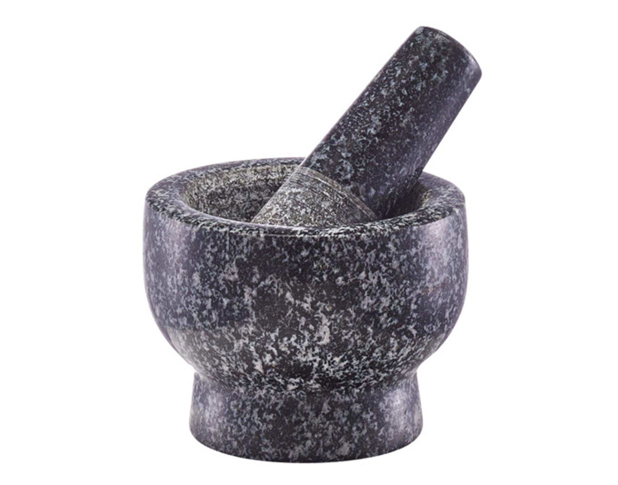ZELLER Mörser mit Stössel Granit anthrazit ø 9x6.5 cm in  präsentiert im Onlineshop von KAQTU Design AG. Küchenhelfer ist von ZELLER PRESENT