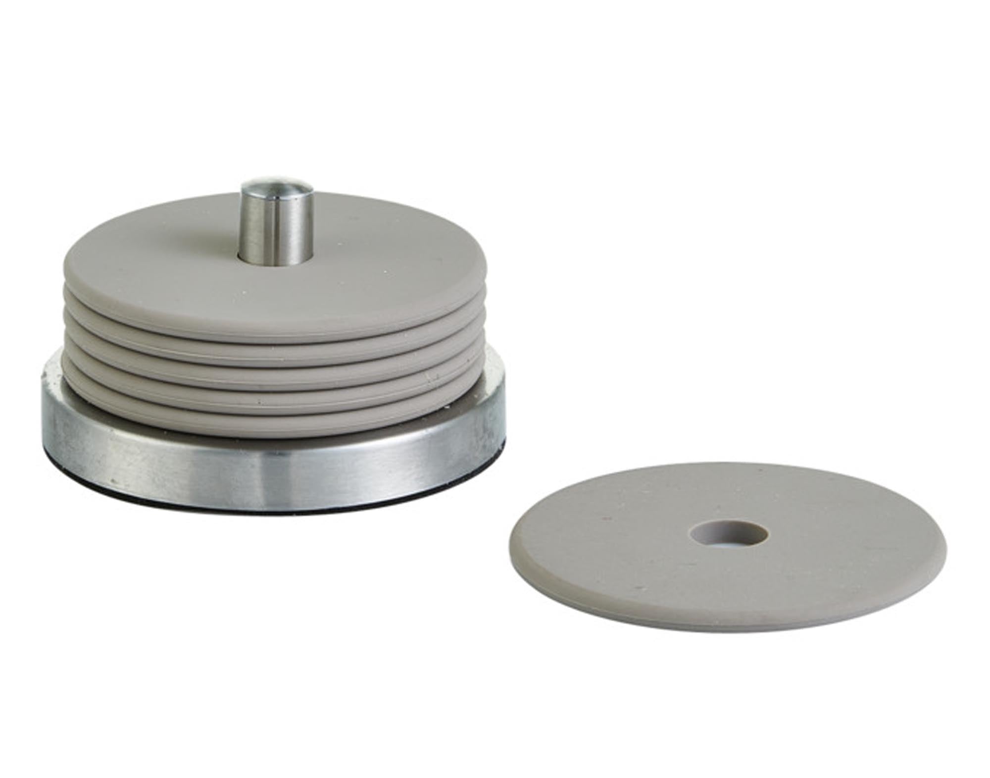ZELLER Untersetzer-Set Inox grau 7-teilig ø 10x6 cm in  präsentiert im Onlineshop von KAQTU Design AG. Küchenhelfer ist von ZELLER PRESENT
