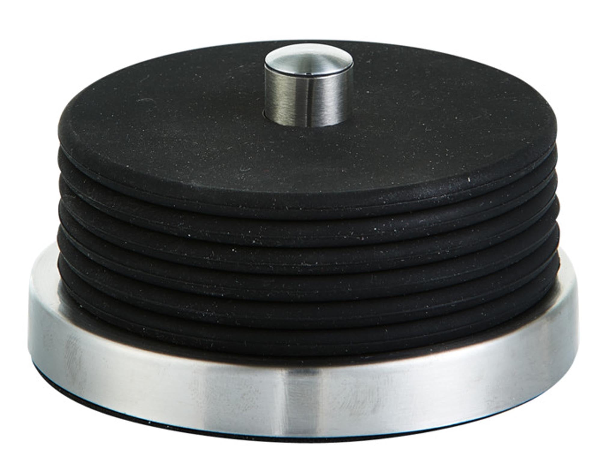 ZELLER Untersetzer-Set Inox schwarz 7-teilig ø 10x6 cm in  präsentiert im Onlineshop von KAQTU Design AG. Küchenhelfer ist von ZELLER PRESENT
