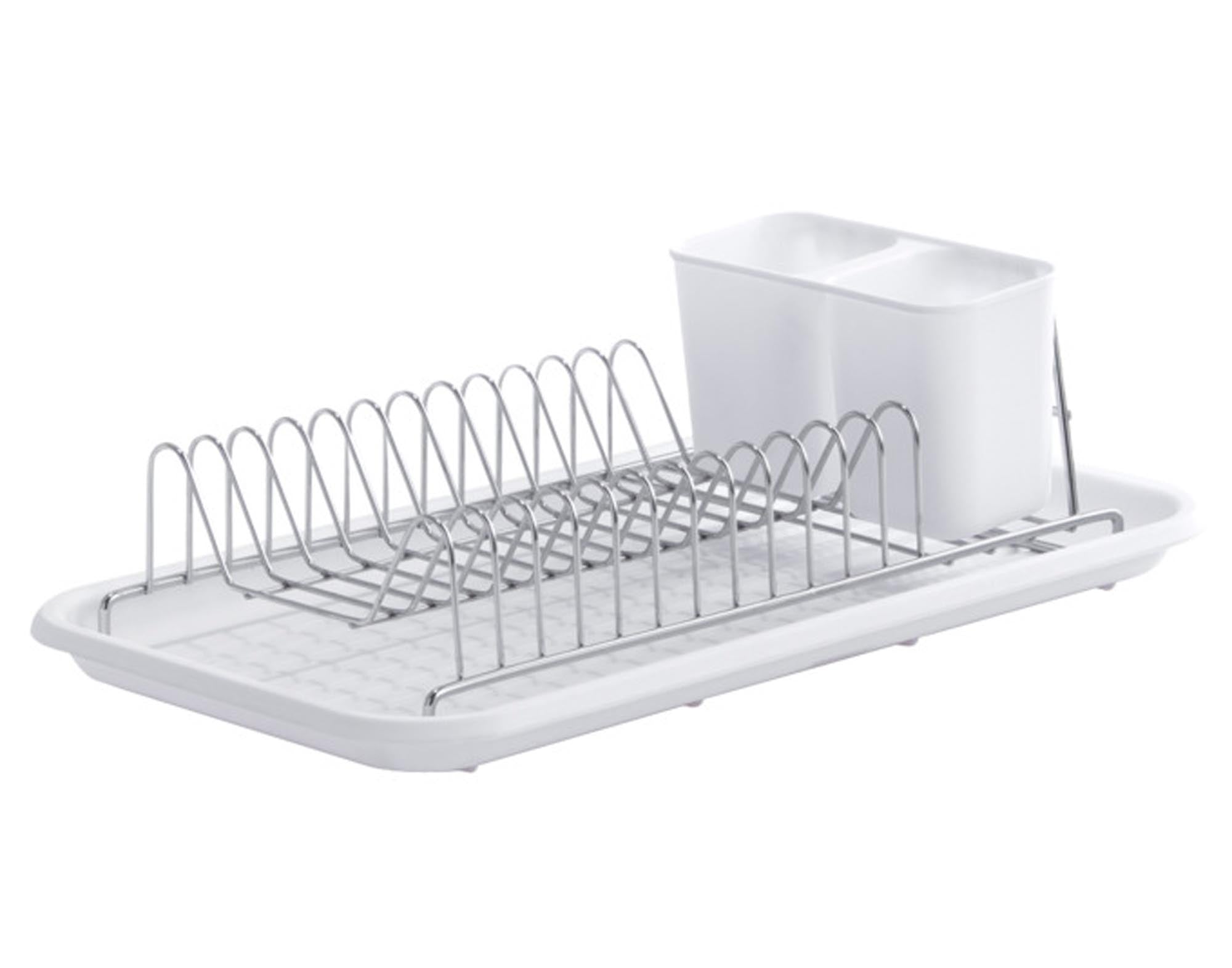 ZELLER Abtropfständer weiss verchromt 44x24 cm