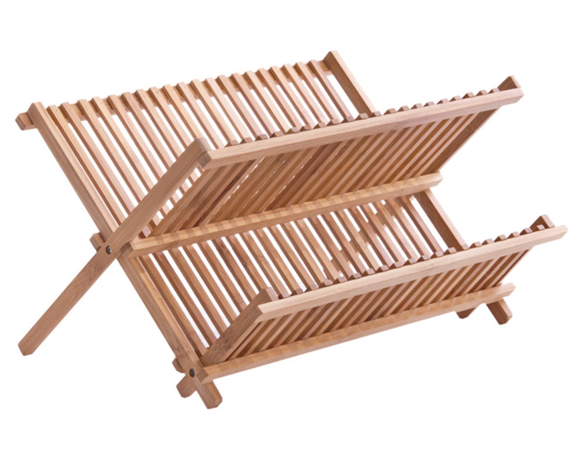 ZELLER Abtropfstanderf Bamboo 42x35x25 cm