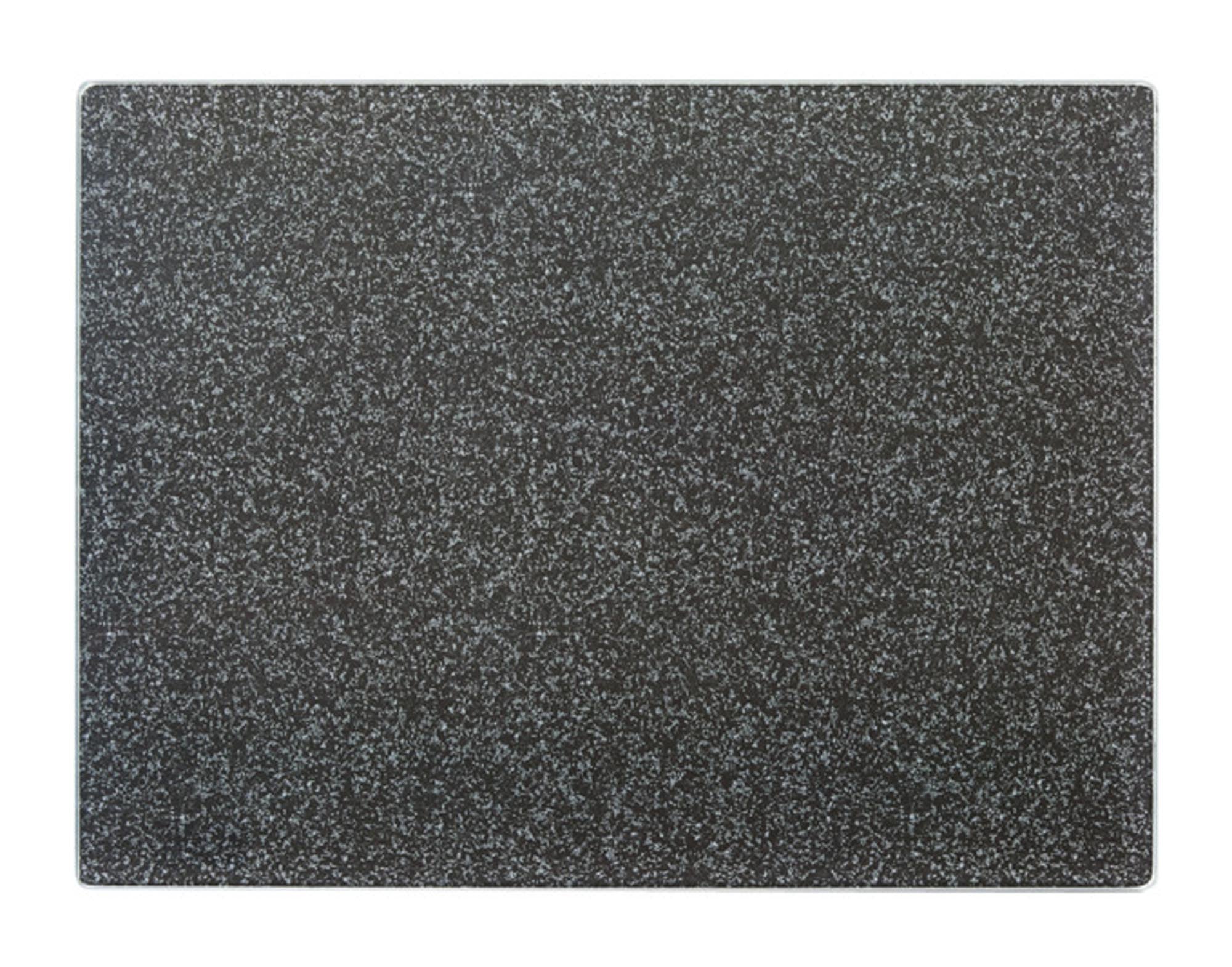 ZELLER Schneidbrett Glas Granit anthrazit 40x30 cm