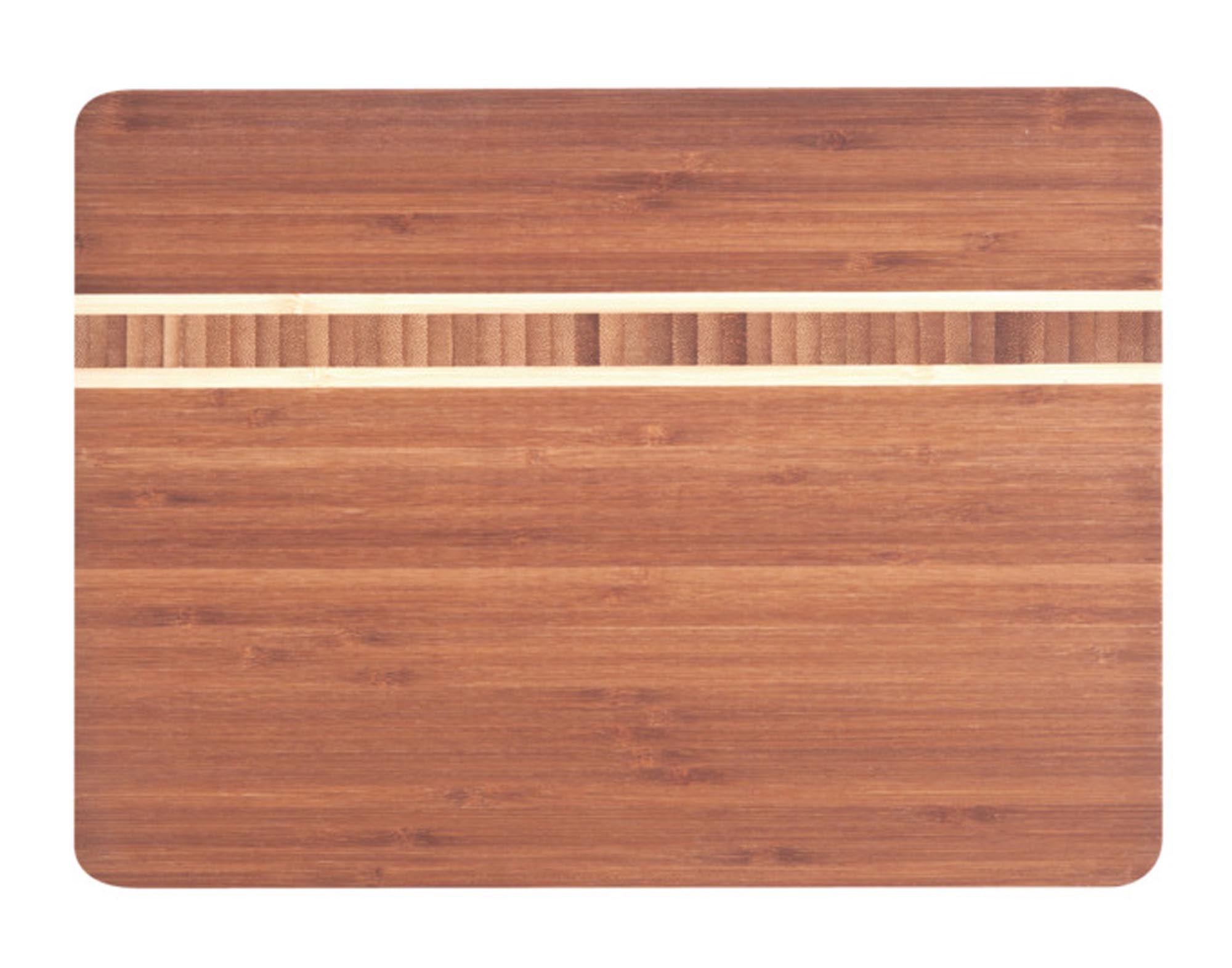 ZELLER Schneidbrett Bamboo tricolore 34x25x1.6 cm