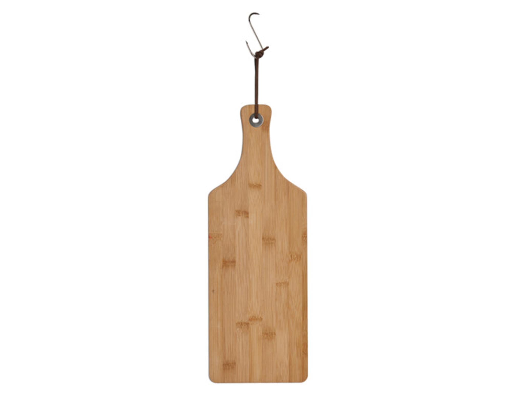 ZELLER Schneidbrett mit Griff Bamboo 44.5x16x1.2 cm