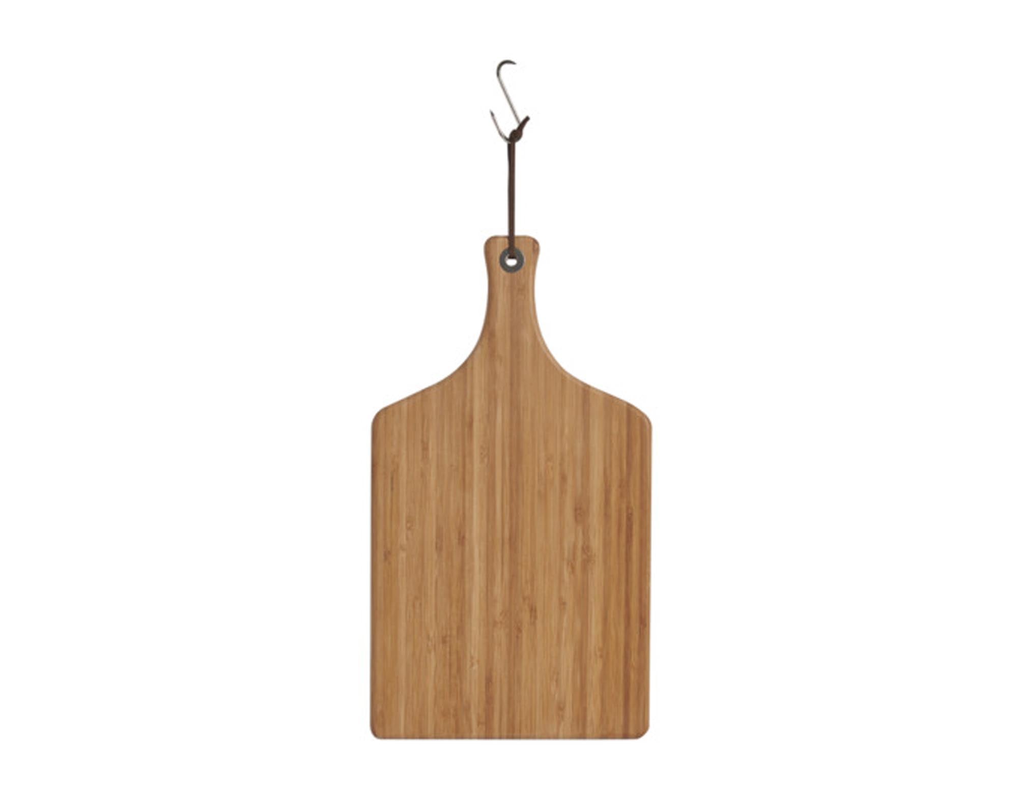 ZELLER Schneidbrett mit Griff Bamboo 45x25x1.6x1.2 cm