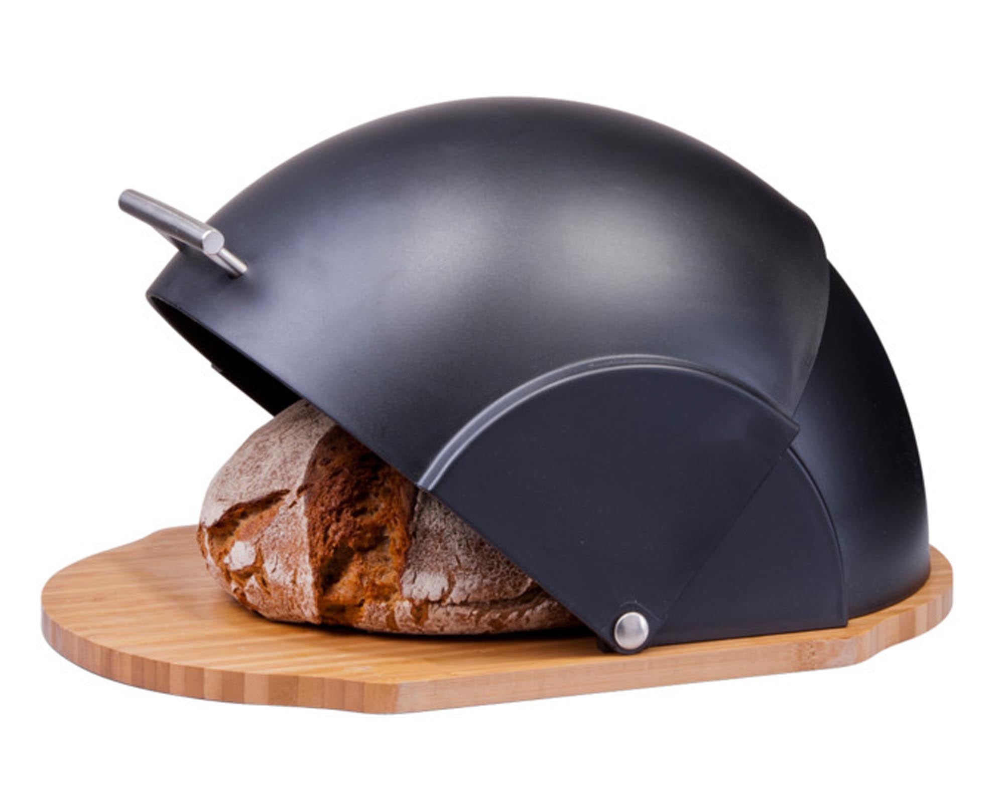Entdecken Sie den ZELLER Brotkasten schwarz aus hochwertigem Metall (37x26x20.5 cm) – stilvolle Aufbewahrung für Brot und Backwaren, langlebig und praktisch.