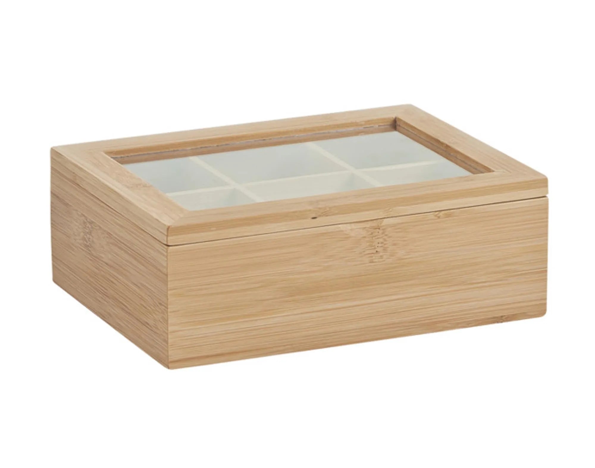 Teebeutelbox Bamboo 21x16x7.5 cm in  präsentiert im Onlineshop von KAQTU Design AG. Aufbewahrungsdose ist von ZELLER PRESENT