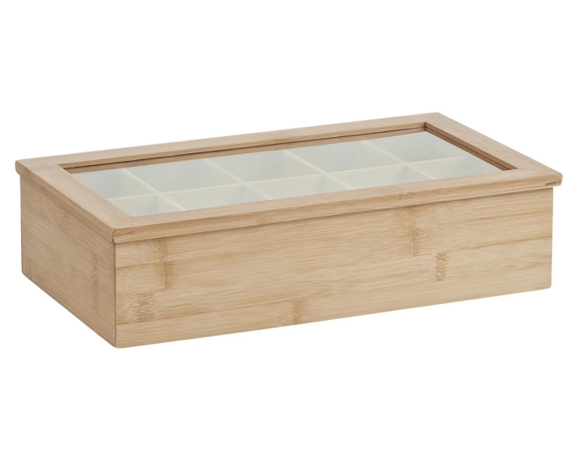 Teebeutelbox Bamboo 36x20x9 cm in  präsentiert im Onlineshop von KAQTU Design AG. Aufbewahrungsdose ist von ZELLER PRESENT