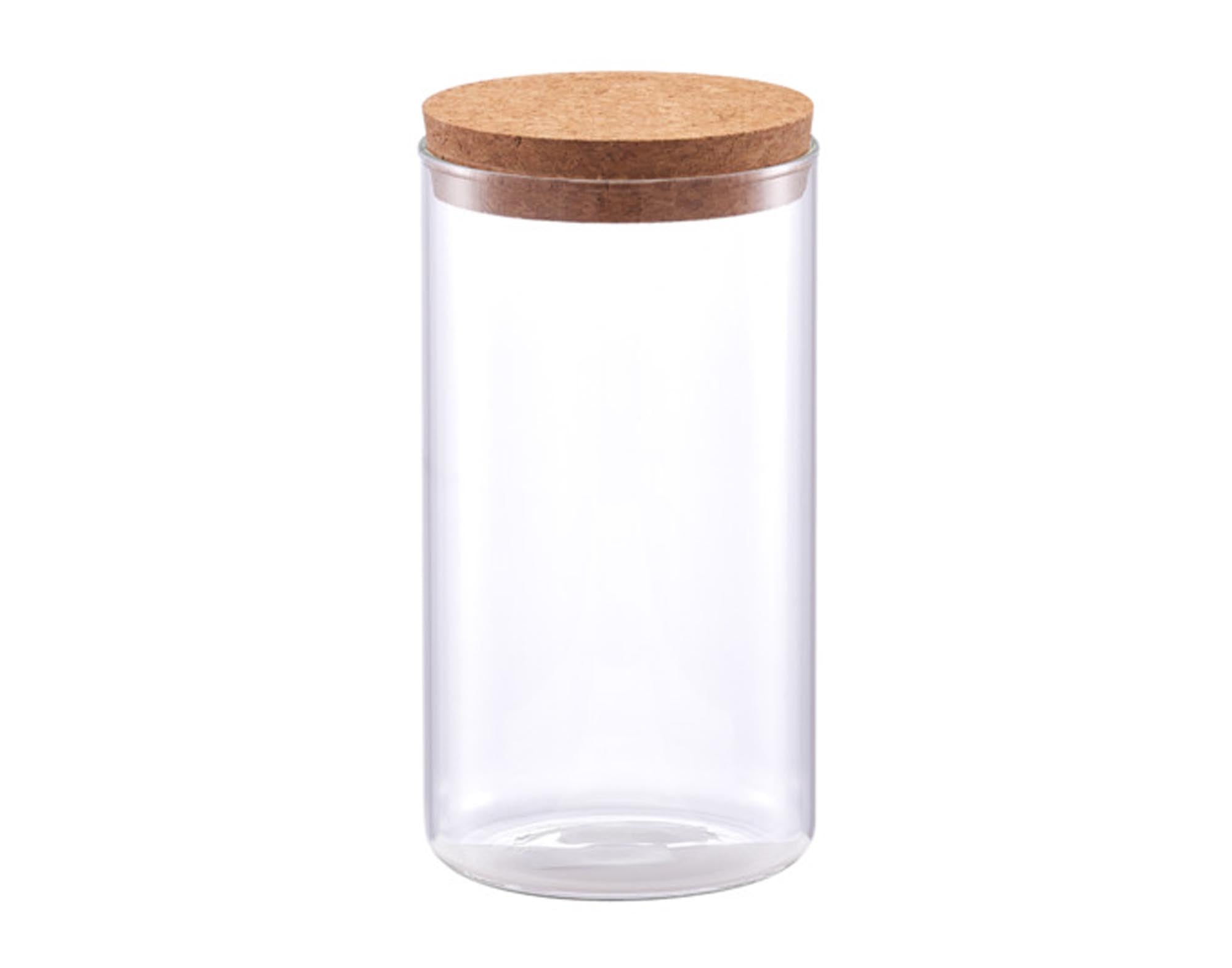 Die ZELLER Vorratsdose aus Glas mit Korkdeckel (1100 ml) vereint stilvolles Design und praktische Aufbewahrung für Lebensmittel. Ideal für jede moderne Küche.