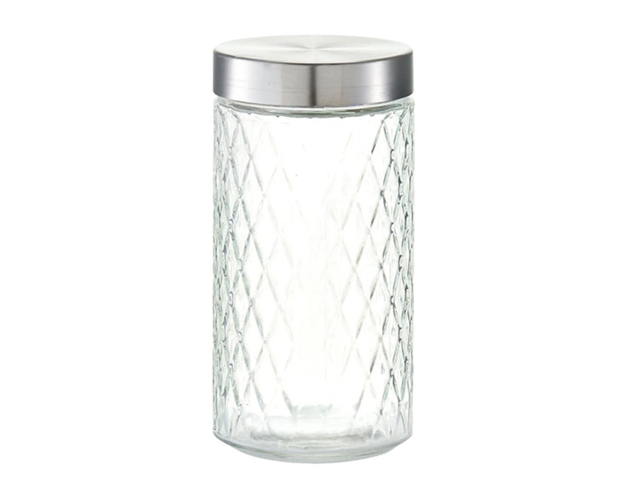 Vorratsglas Raute mit Deckel Inox 1500 ml in  präsentiert im Onlineshop von KAQTU Design AG. Aufbewahrungsdose ist von ZELLER PRESENT