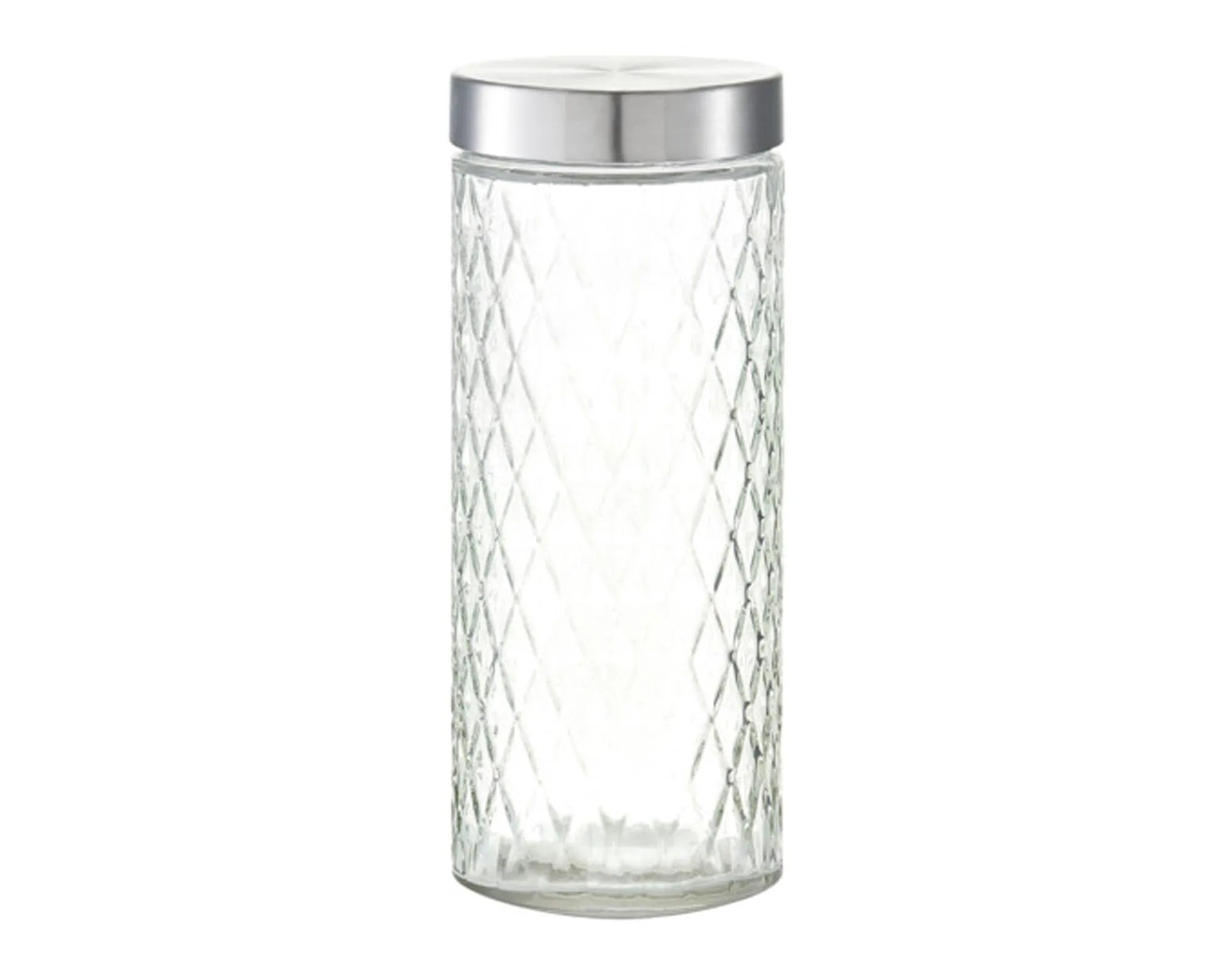 Vorratsglas Raute mit Deckel Inox 2000 ml in  präsentiert im Onlineshop von KAQTU Design AG. Aufbewahrungsdose ist von ZELLER PRESENT