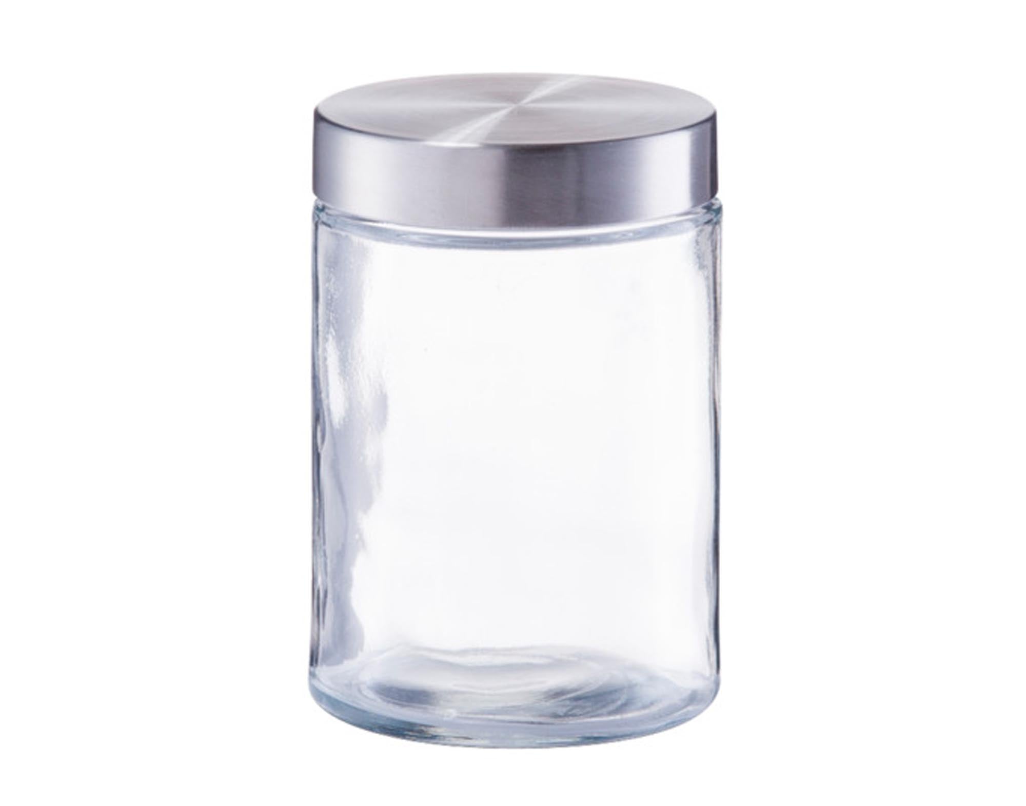 Hochwertiges ZELLER Vorratsglas mit Deckel Inox 1100 ml für die stilvolle und luftdichte Aufbewahrung von Lebensmitteln in Ihrer Küche.