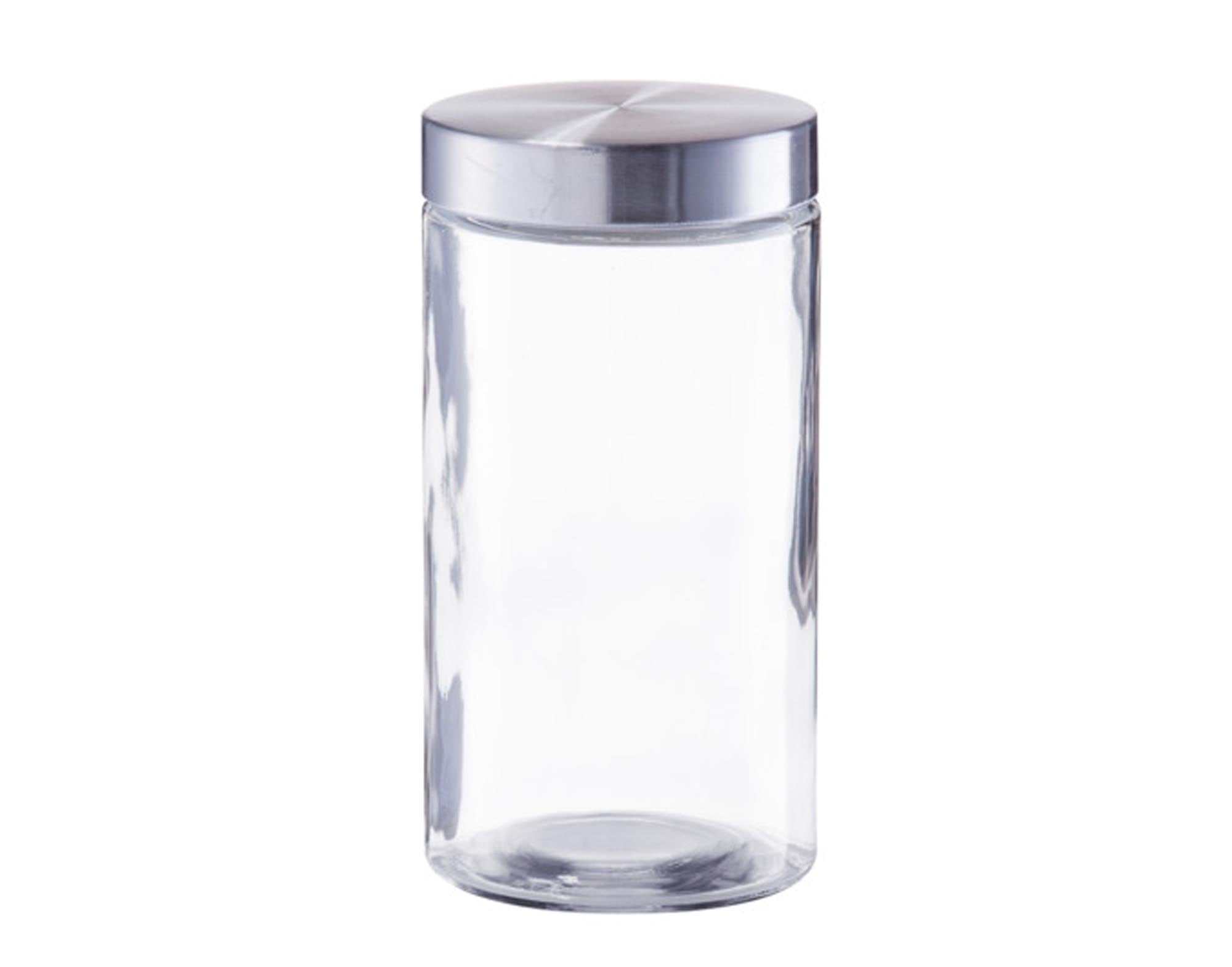 Stilvolles Vorratsglas 750 ml von ZELLER PRESENT: Inox-Deckel, luftdicht, ideal für Reis, Nudeln, Gewürze. Zeitloses Design, hygienisch.