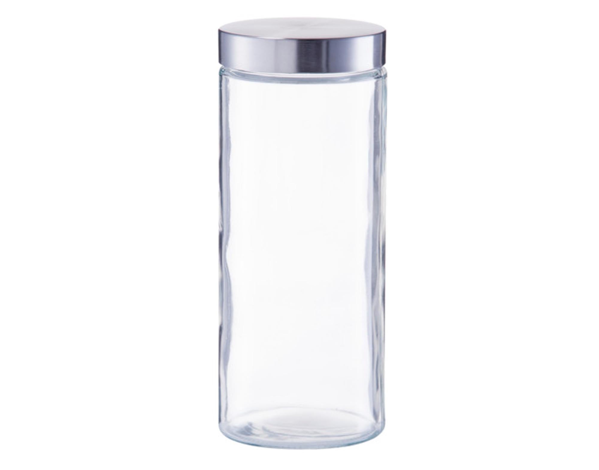 Stilvolles Vorratsglas 750 ml von ZELLER PRESENT: Inox-Deckel, luftdicht, ideal für Reis, Nudeln, Gewürze. Zeitloses Design, hygienisch.