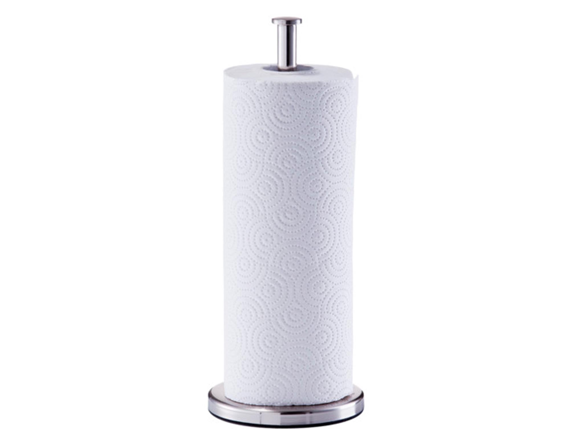 Eleganter Küchenrollenhalter Inox von ZELLER PRESENT aus hochwertigem Edelstahl. Praktisch, pflegeleicht und ideal für jede moderne Küche.