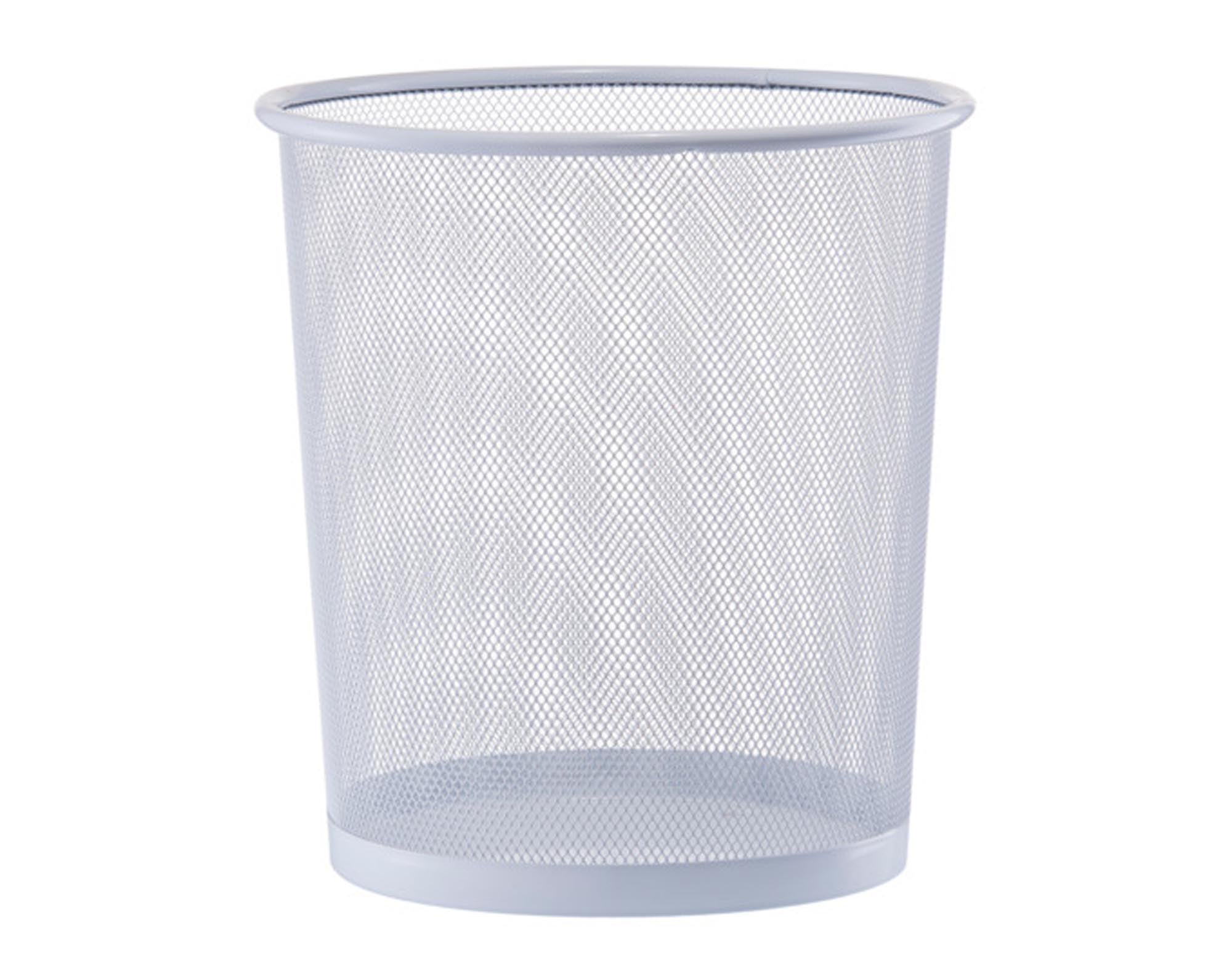 ZELLER Papierkorb Mesh weiss ø 26x28 cm in  präsentiert im Onlineshop von KAQTU Design AG. Papierkorb ist von ZELLER PRESENT