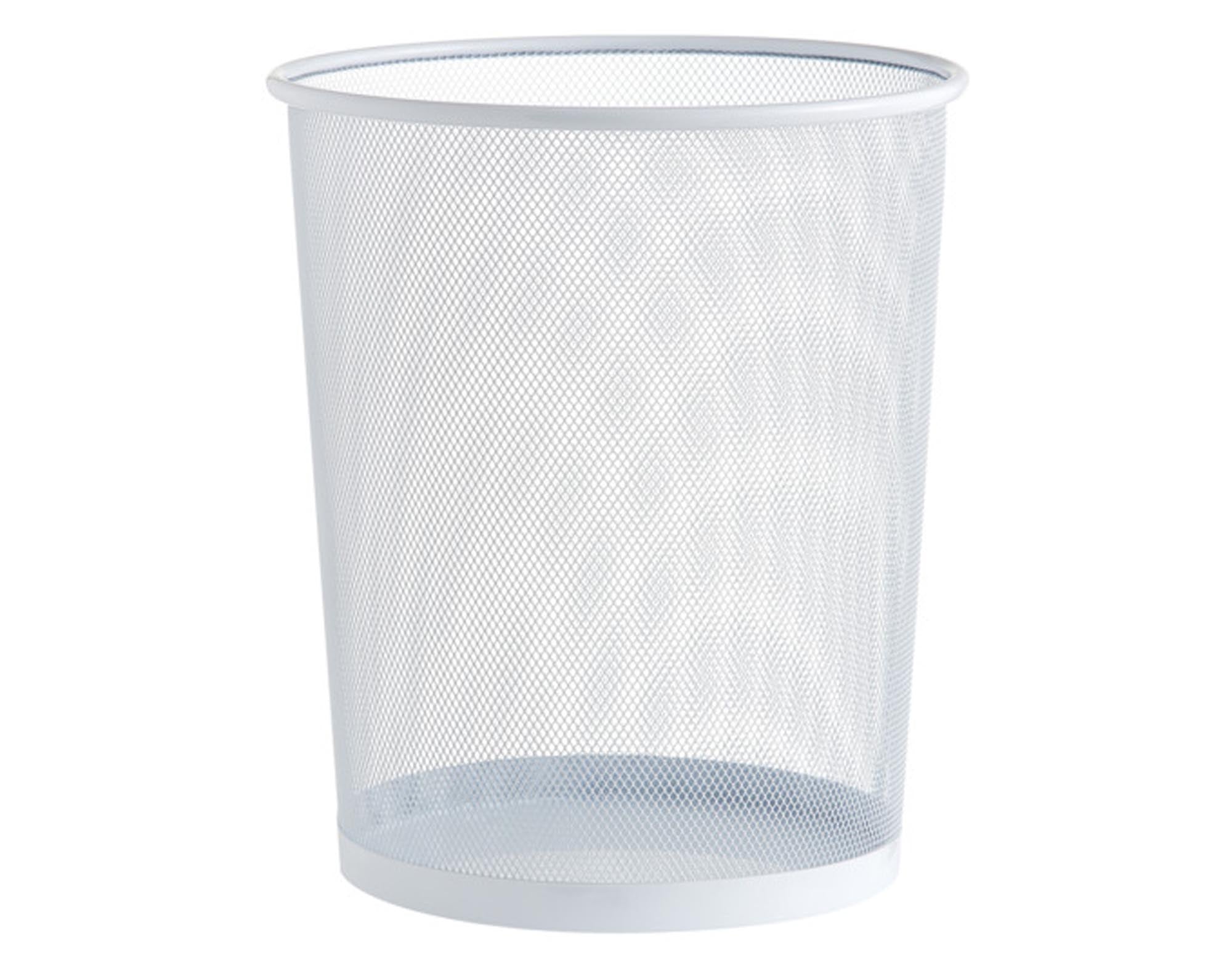 ZELLER Papierkorb Mesh weiss ø 29.5x35 cm in  präsentiert im Onlineshop von KAQTU Design AG. Papierkorb ist von ZELLER PRESENT