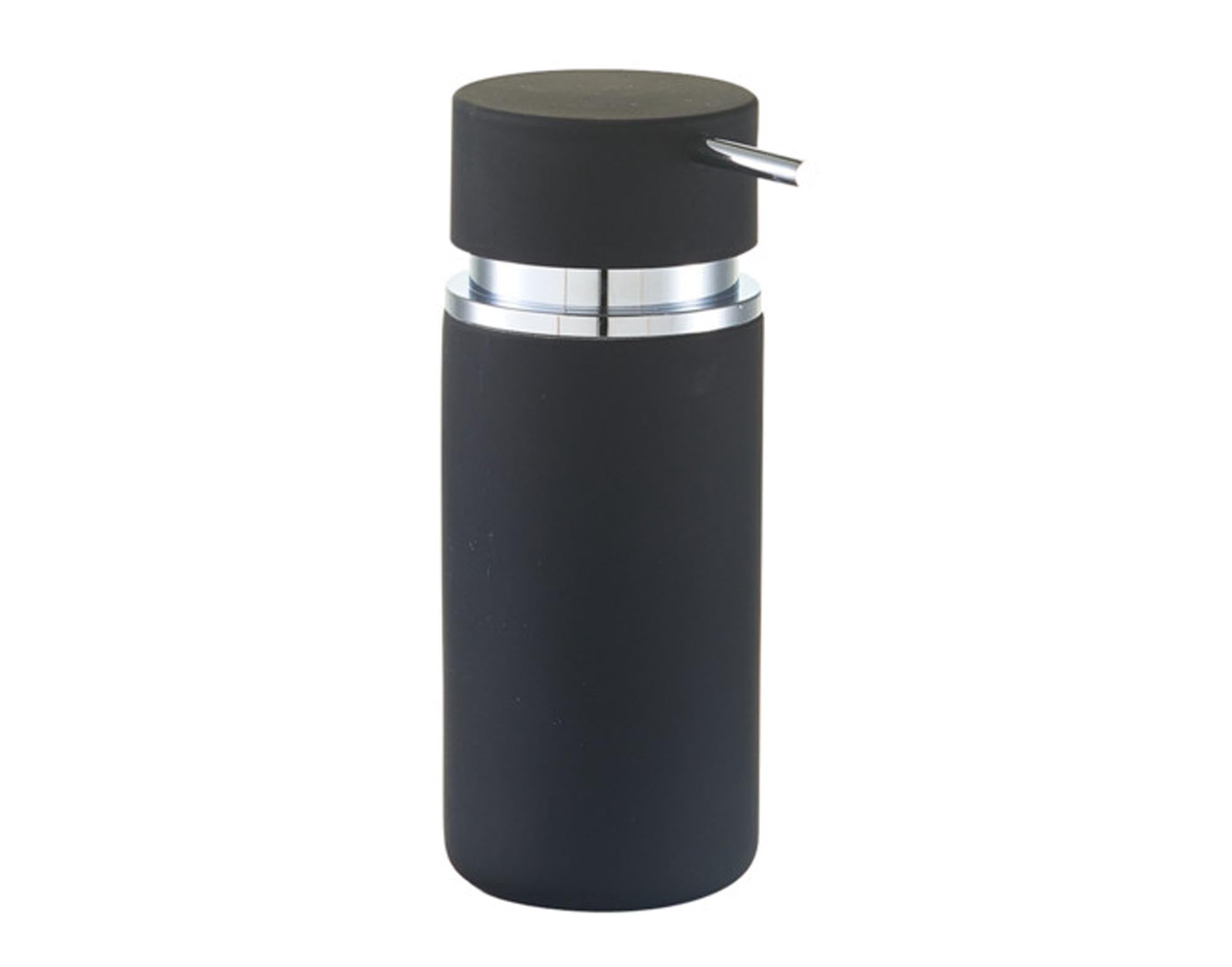 Entdecken Sie den ZELLER Seifenspender Rubber Keramik in elegantem Schwarz. Hochwertige Keramik, rutschfeste Oberfläche, ideal für flüssige Seifen.
