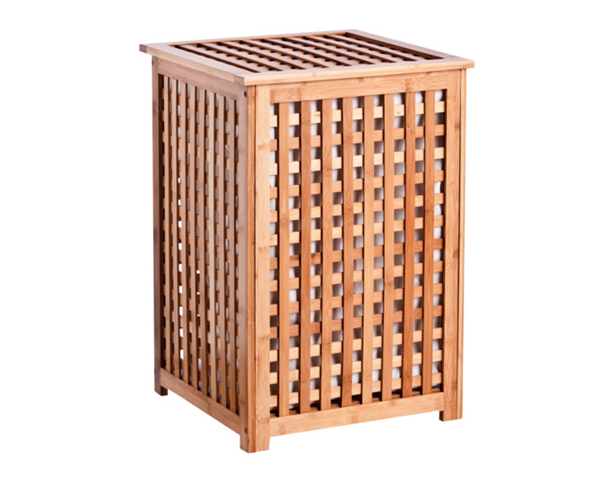 ZELLER Wäschetruhe Bamboo 40x40x58 cm