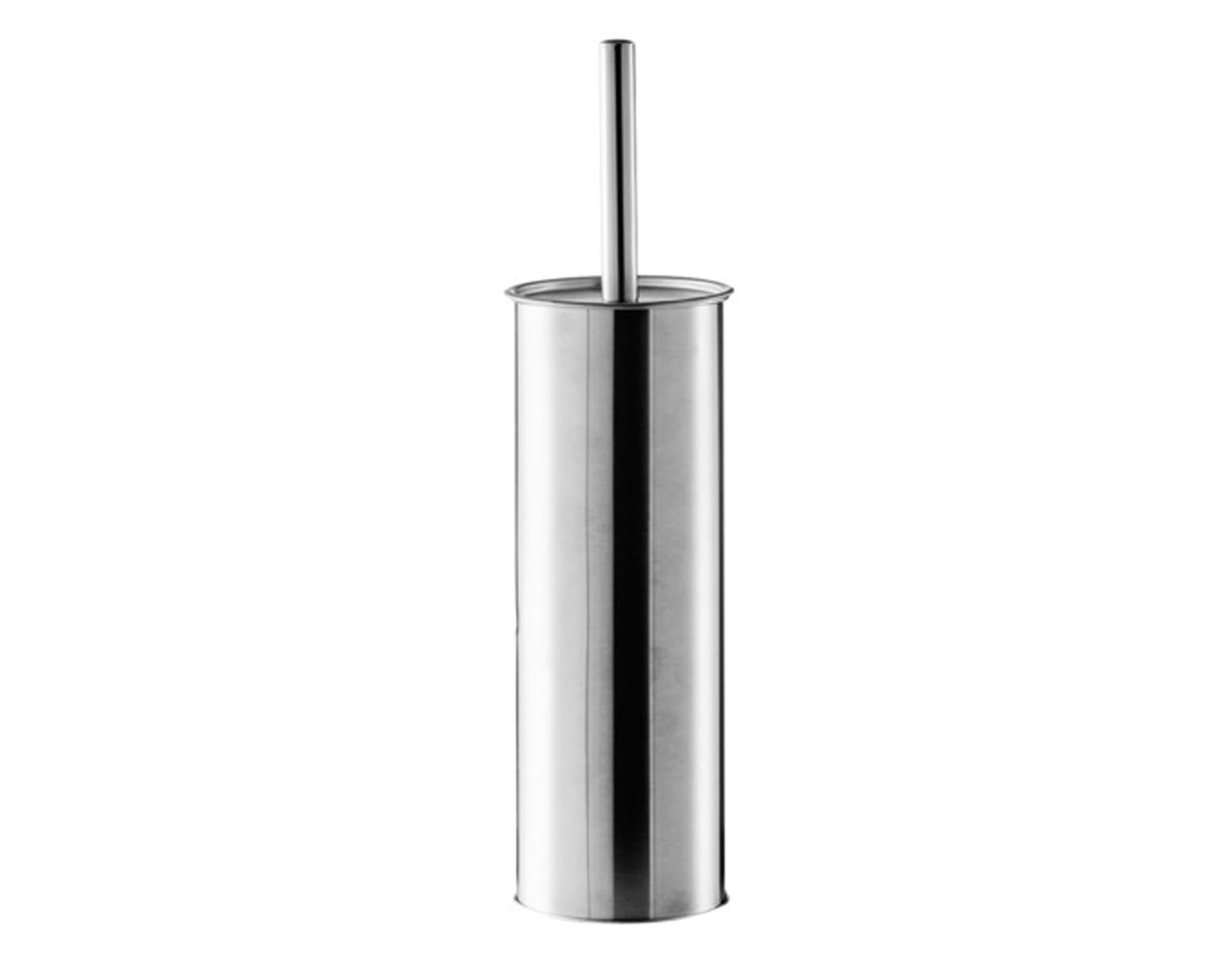 Elegante ZELLER WC-Bürstengarnitur Inox (ø 9.5x37.5 cm) aus rostfreiem Edelstahl. Pflegeleicht, robust und stilvoll für jedes Badezimmer.